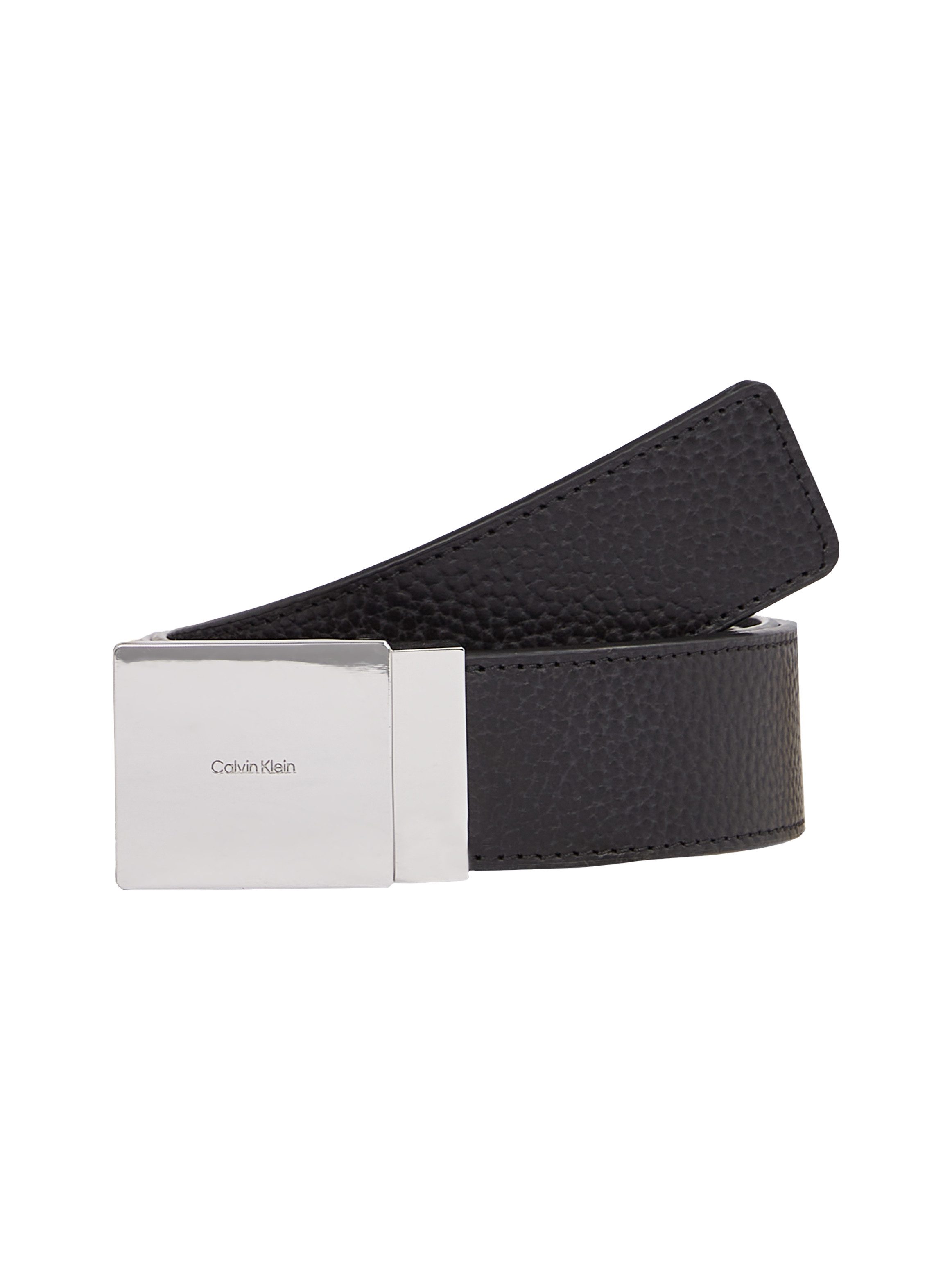 Calvin Klein Leren riem ADJ CASUAL PLAQUE PB 35MM