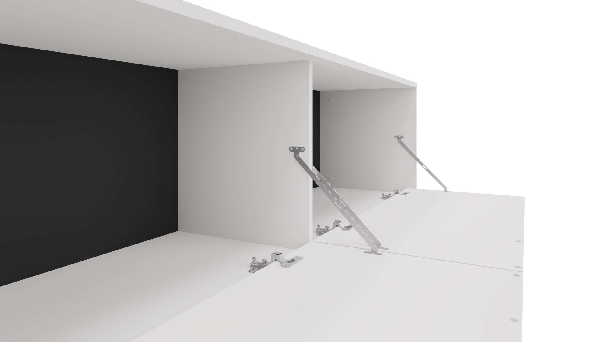 INOSIGN Tv-meubel Dinant TV-kast met 2 kleppen, kabeldoorvoer, breedte 150 cm, hoogte 50 cm
