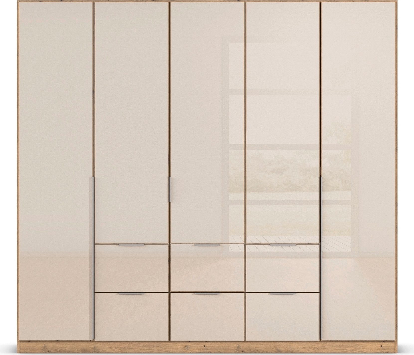 rauch Draaideurkast Kledingkasten kast garderobe AGORDO met glazen front