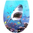 adob toiletzitting 3d haai soft-closemechanisme, afneembaar multicolor