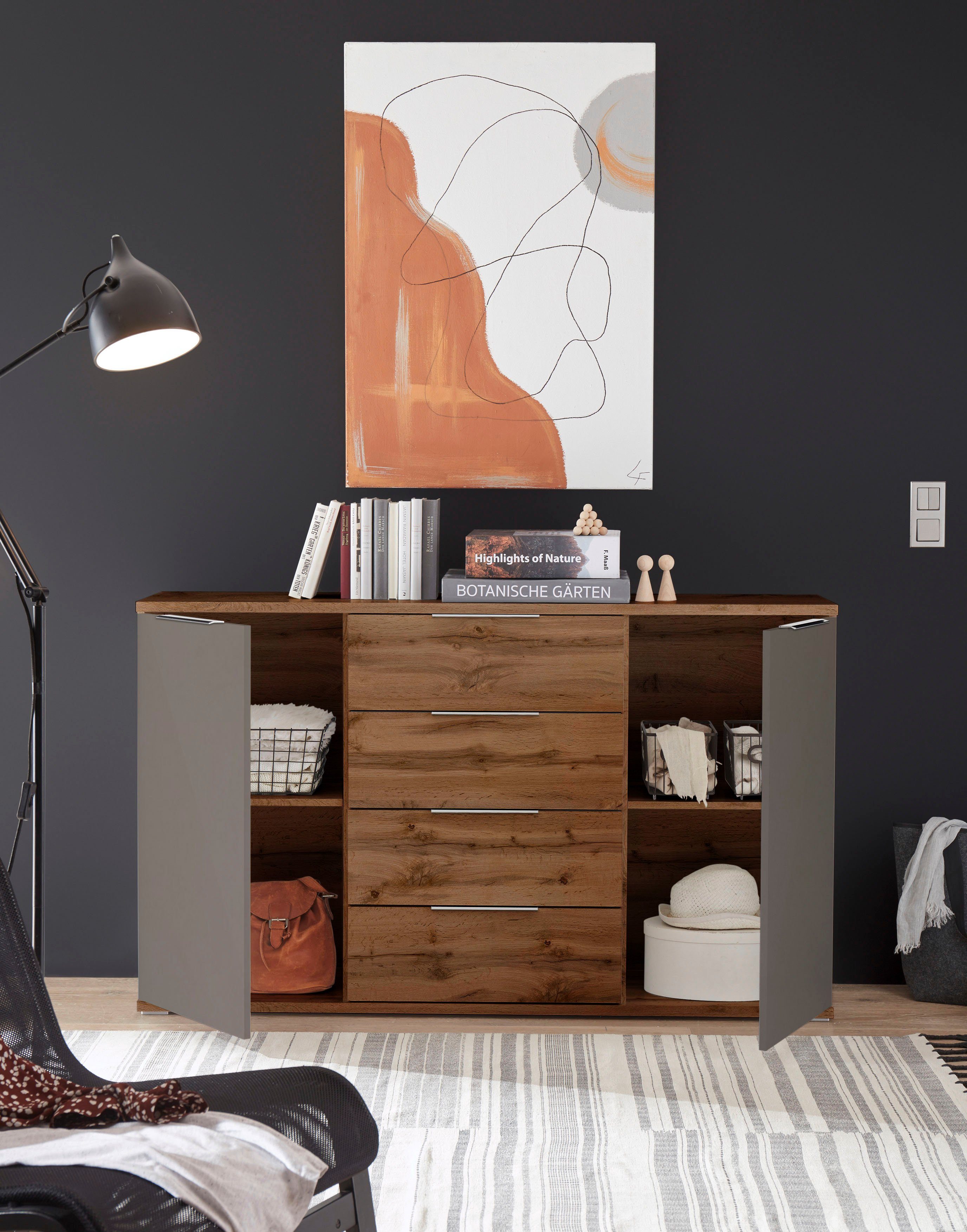 Schlafkontor Kast met laden en deuren Capri met soft-closefunctie
