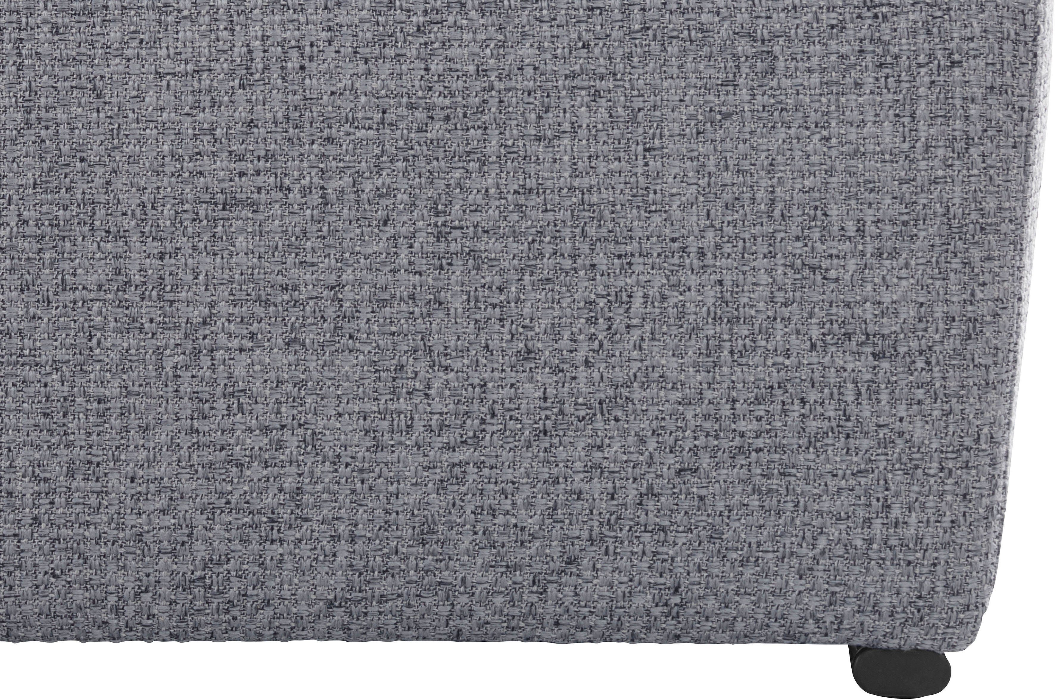 DOMO collection Hoekbank Lagoa, moderne Sitzheftung, bequem und komfortabel, L-Form naar keuze met slaapfunctie, vrij plaatsbaar, grote veelvoud aan kleuren