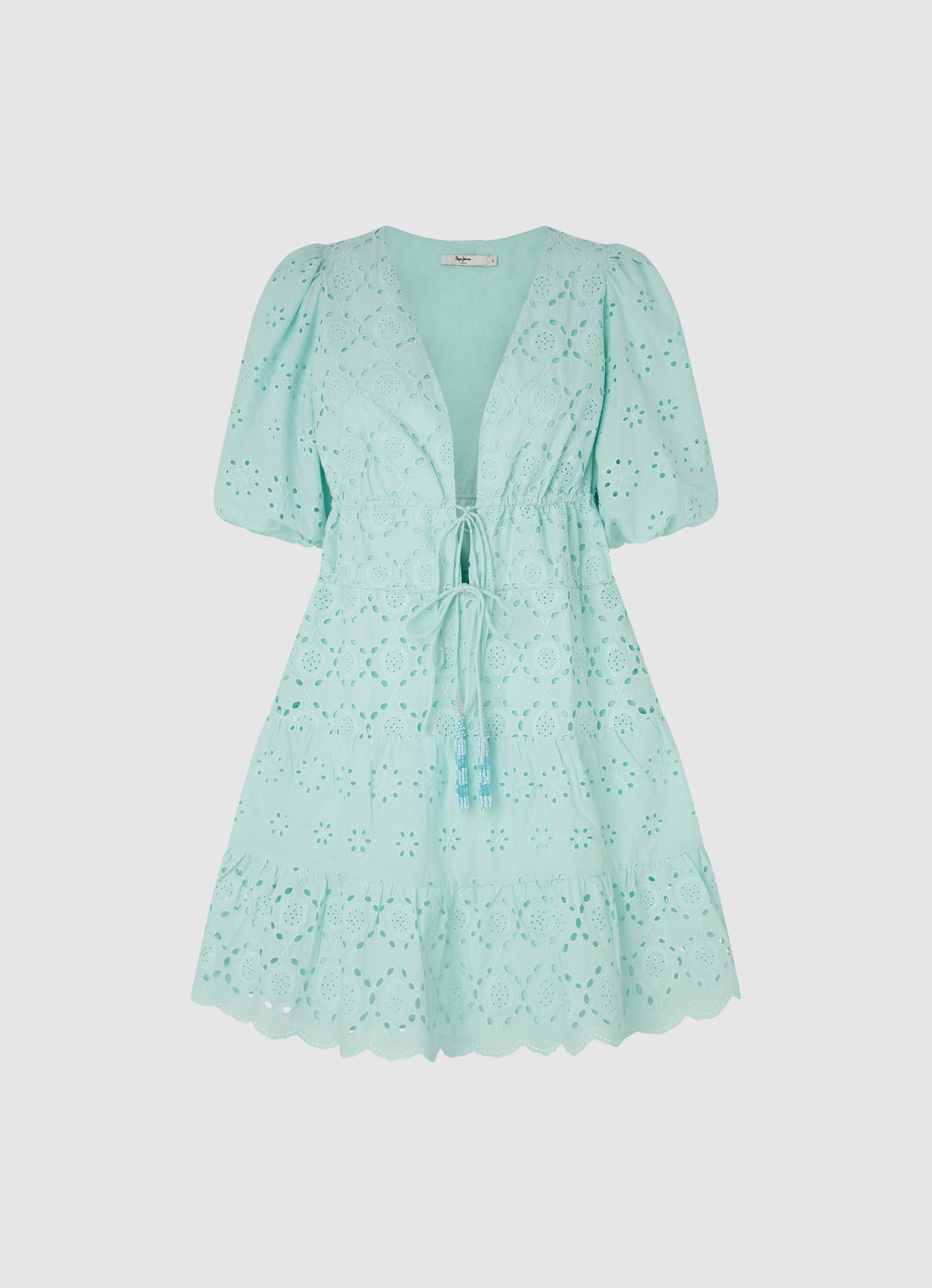 Pepe Jeans Zomerjurk Delia met ajourborduursels