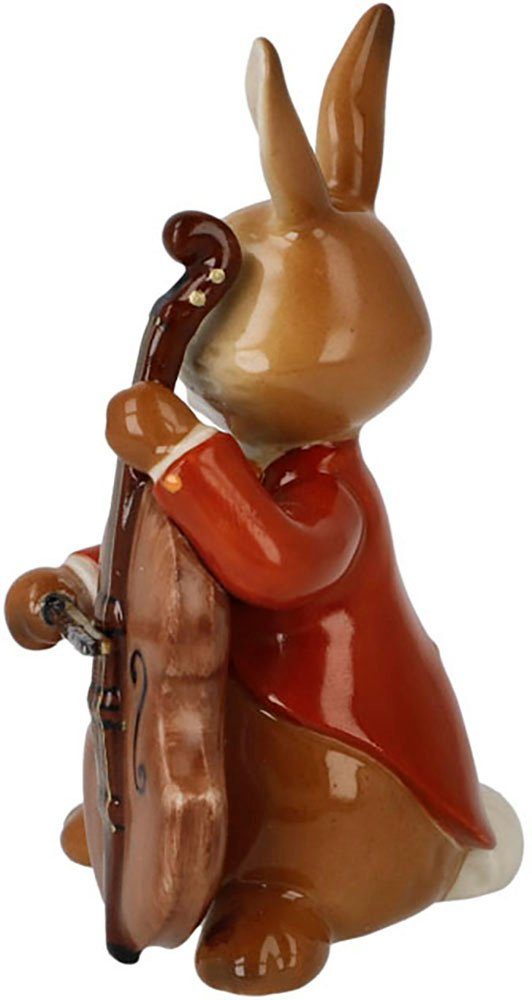 Goebel Paashaas Figuur Haas - Vrolijke Bassist Osterfiguur, decoratieve figuur, Pasen, Pasen decoratie (1 stuk)