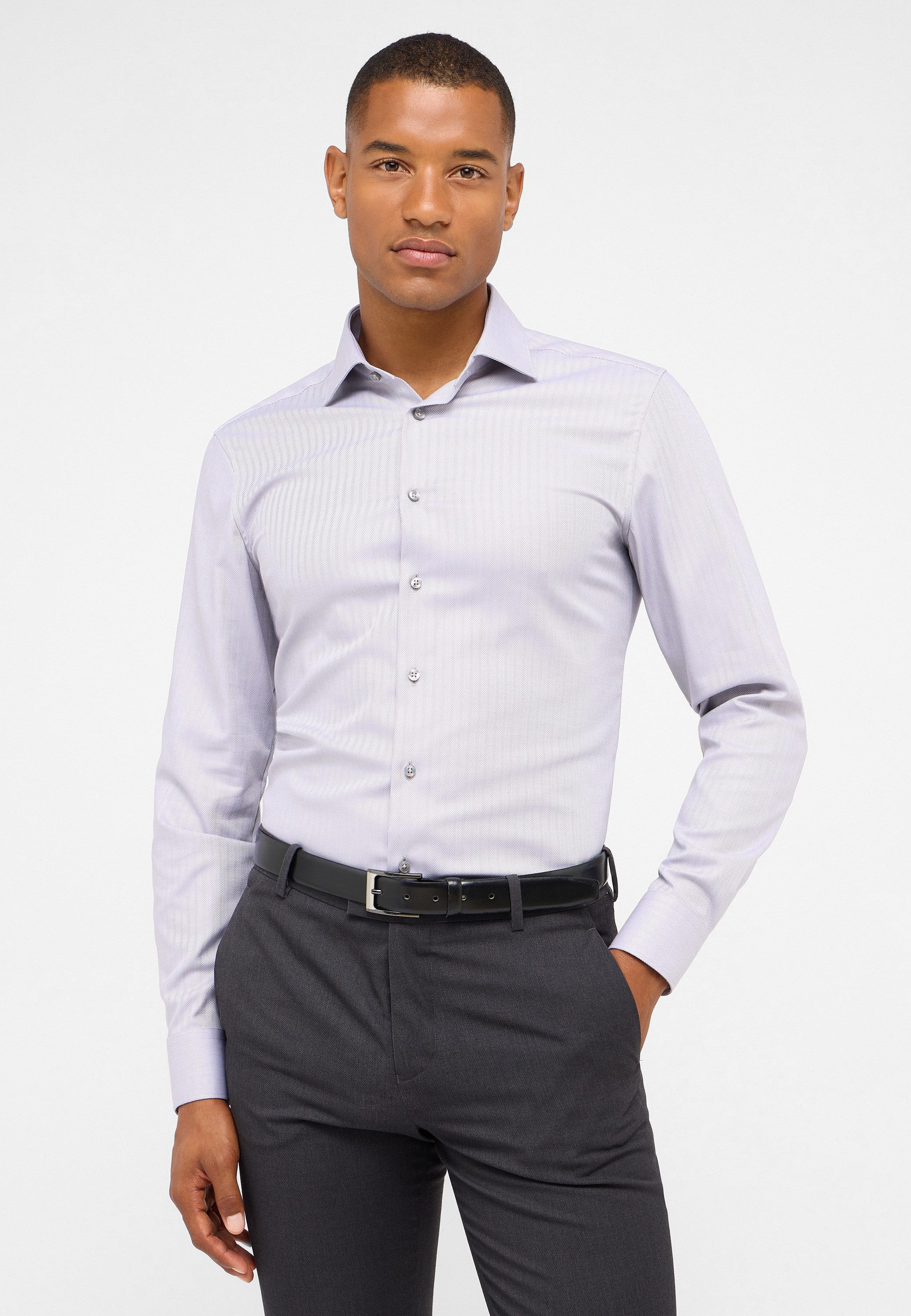 Eterna Overhemd met lange mouwen Slim fit