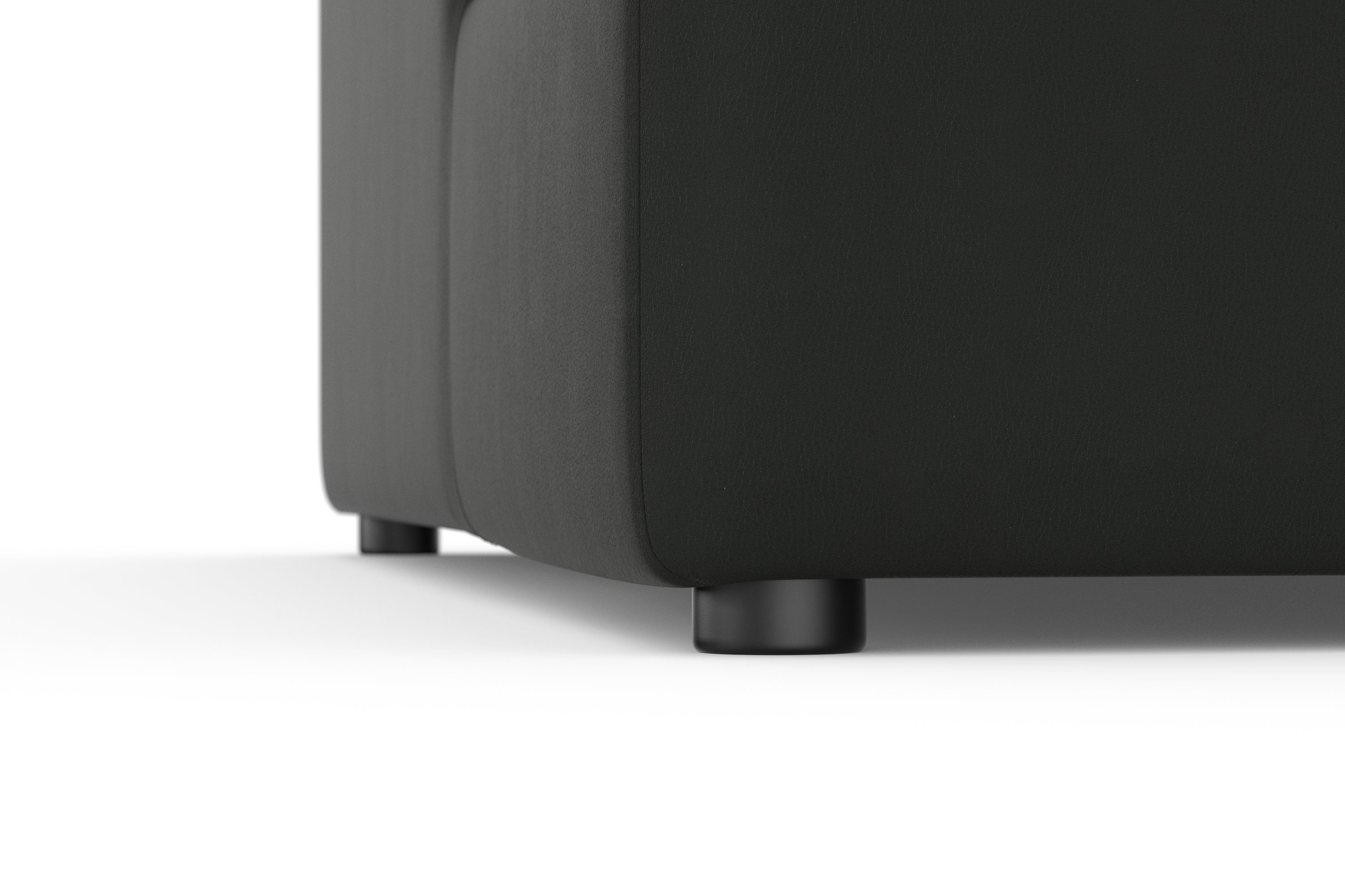 DOMO collection Hoekbank Topper, elegant en tijdloos, compacte afmetingen 245/155cm, L-vorm