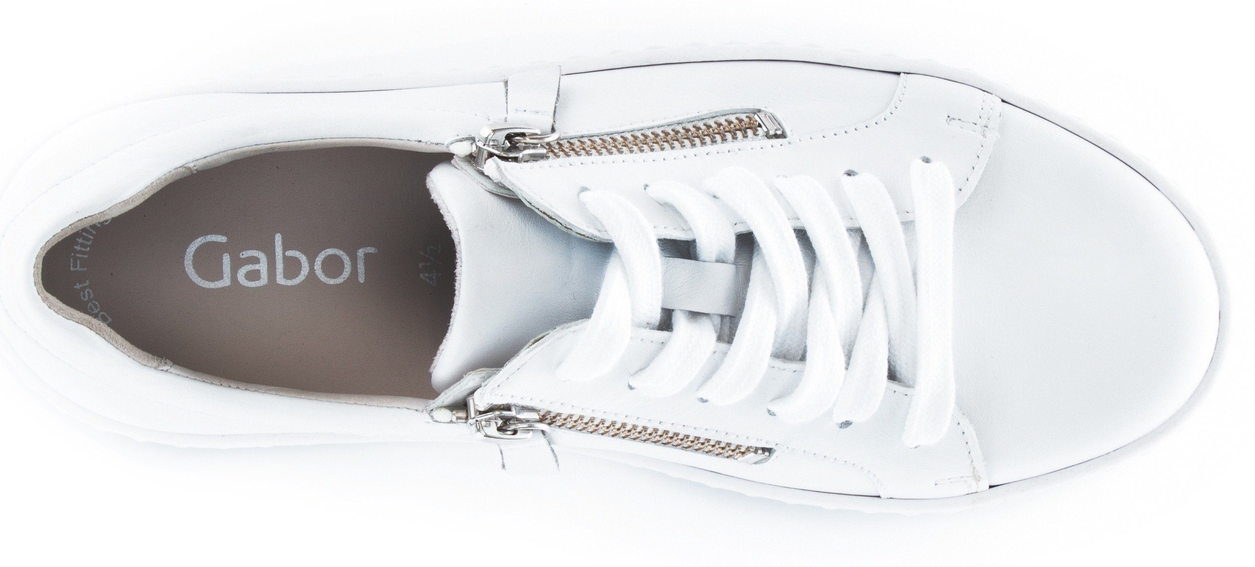 Gabor Plateausneakers , vrijetijdsschoen, lage schoen, veterschoen met gabor best fitting