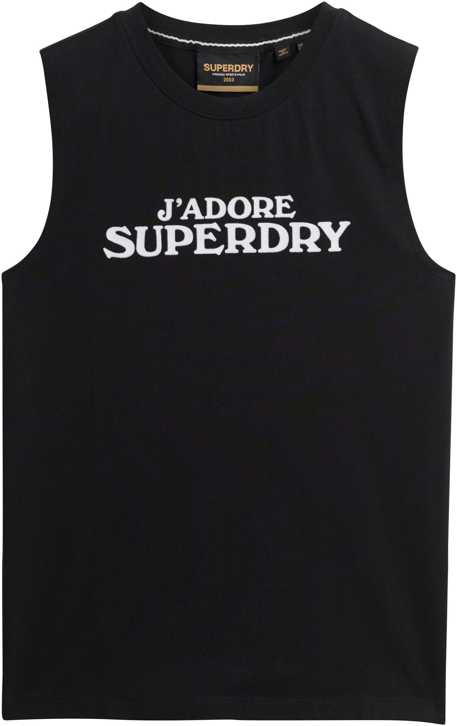 Superdry Tanktop SPORT LUXE GRAPHIC FITTED TANK