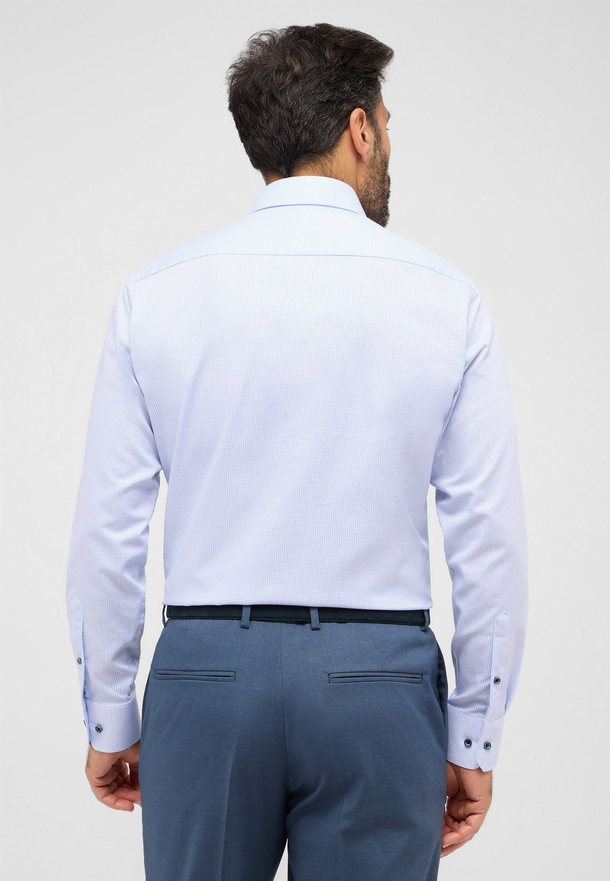 Eterna Overhemd met lange mouwen MODERN FIT NON IRON (strijkvrij)