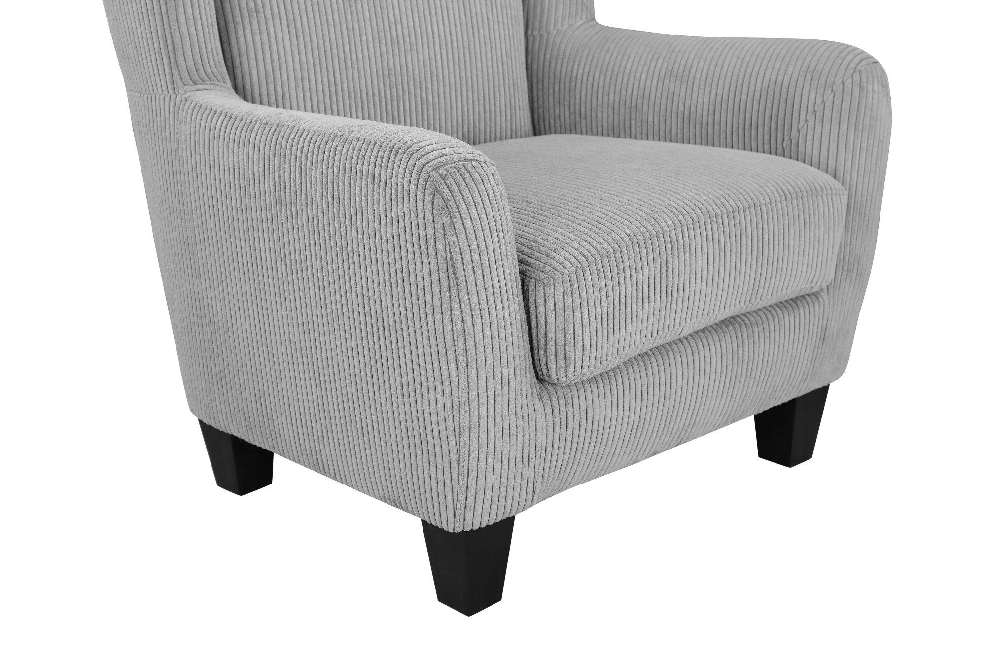 Home affaire Oorfauteuil Chilly in cord en microvezel bekleding, onze permanente lage prijs (set, 2 stuks)