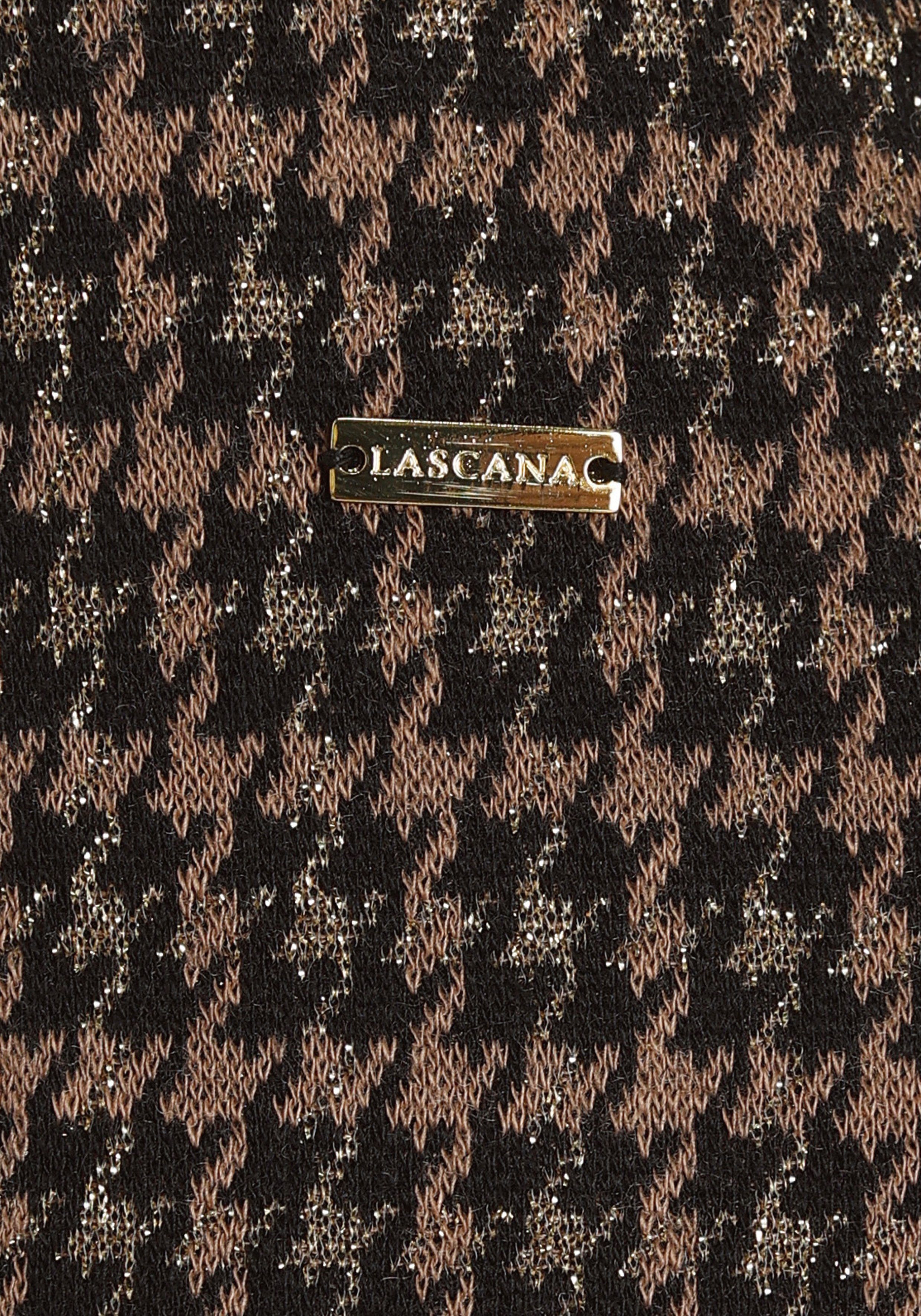 Lascana Legging met glinsterend houndstooth patroon