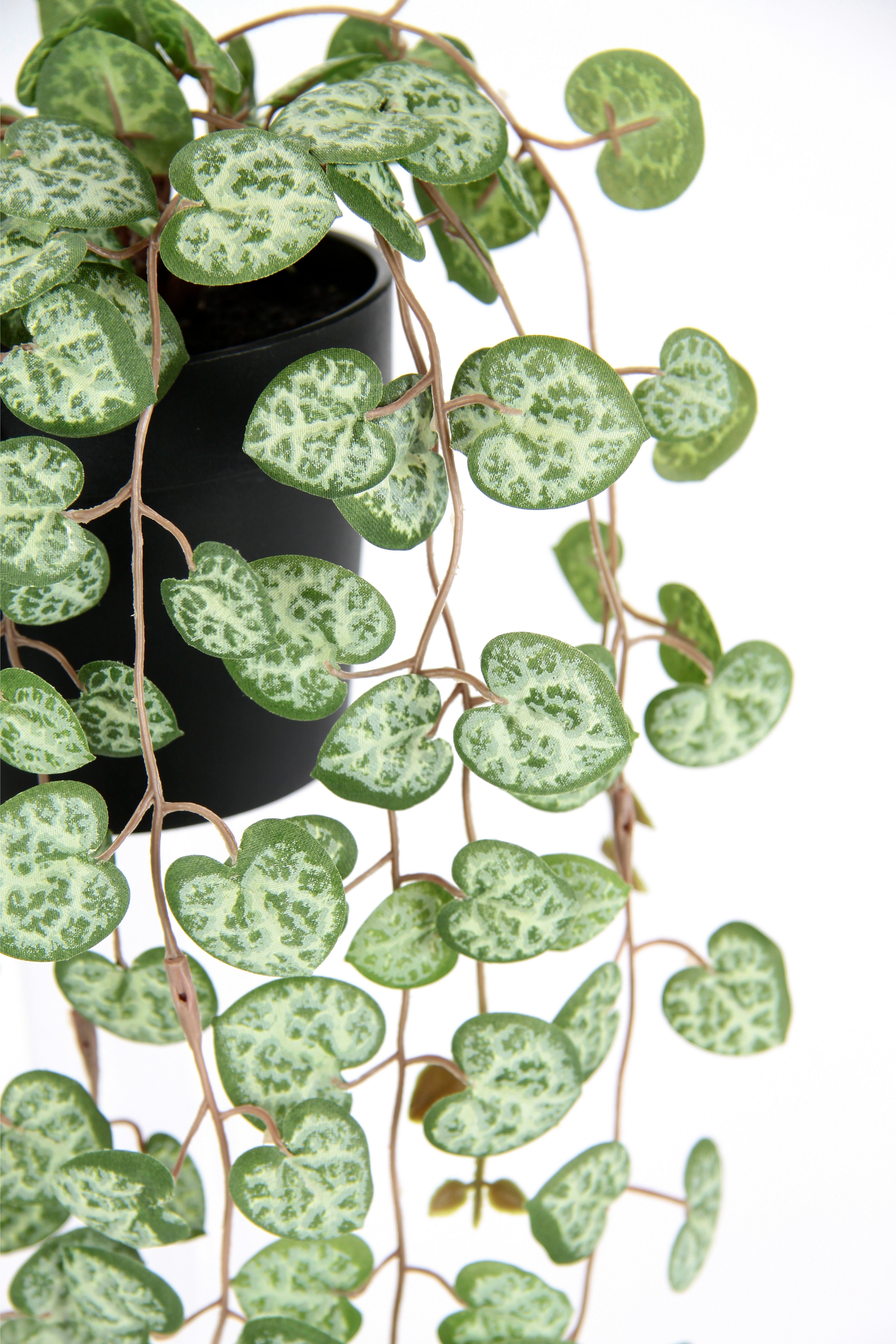I.GE.A. Kunstplant kroonluchter bloem hangende planten kunstmatig Hangende struik, rank, guirlande, bloemenampel, decoratie, groene plant, kunstbloemen (1 stuk)