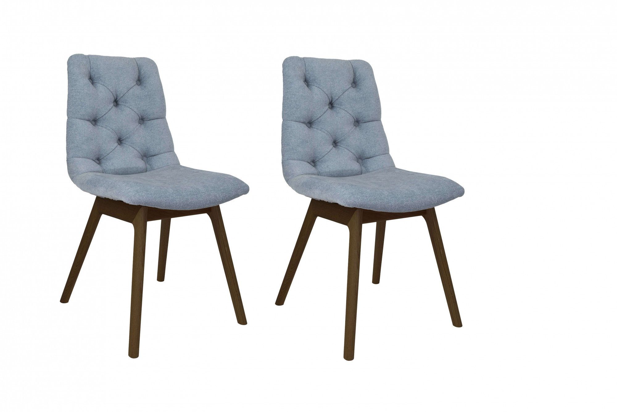 andas Eetkamerstoel Ramon (set, 2 stuks) 4 poot stoelen blauw
