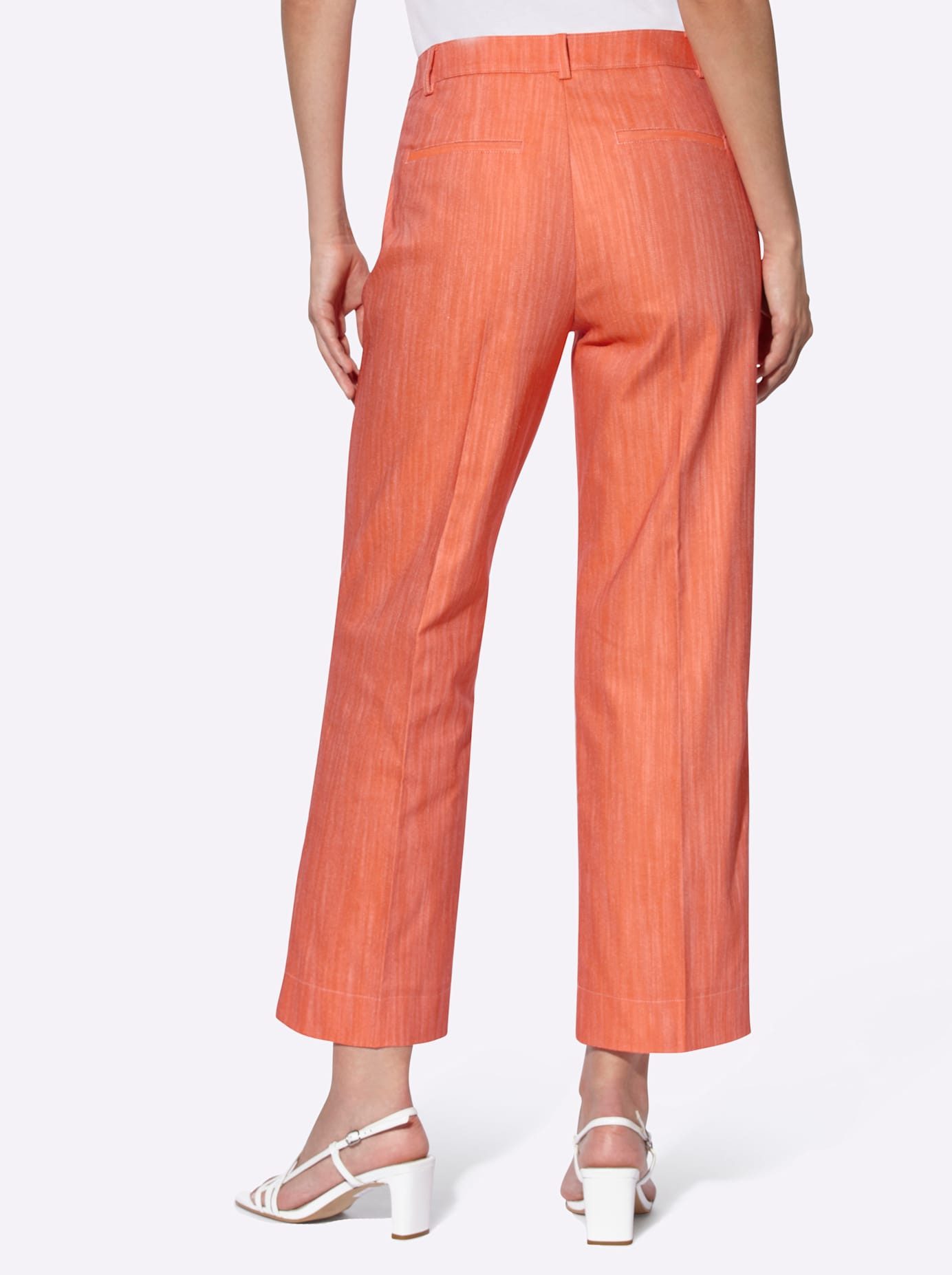 heine Pantalon met vouw