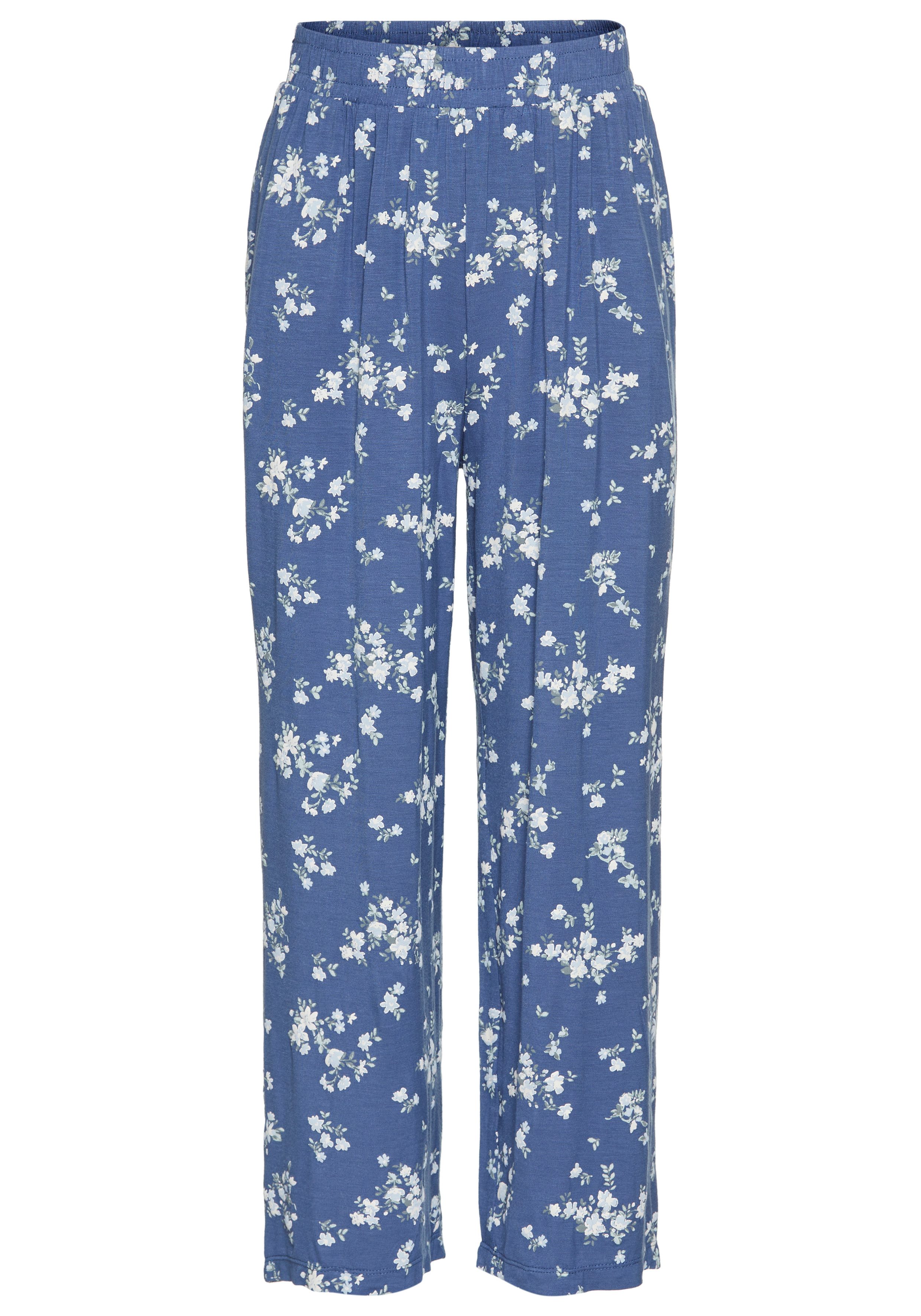 KIDSWORLD Comfortbroek Viskose broek met bloemendruk Trendige broek met bloemenmotief