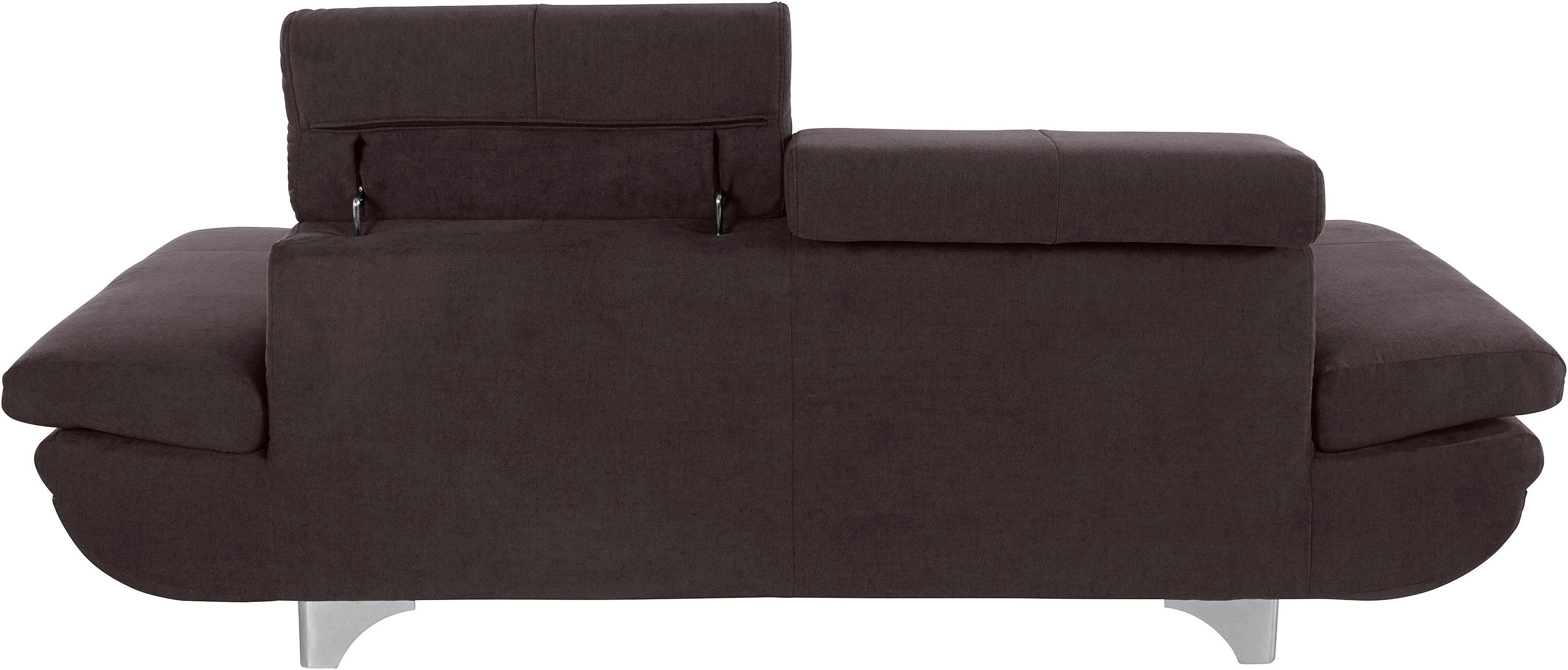 COTTA Zithoek Enterprise Set: bestaand uit 2-zitsbank en hocker, verstelbare hoofdsteun en armleuning (set)