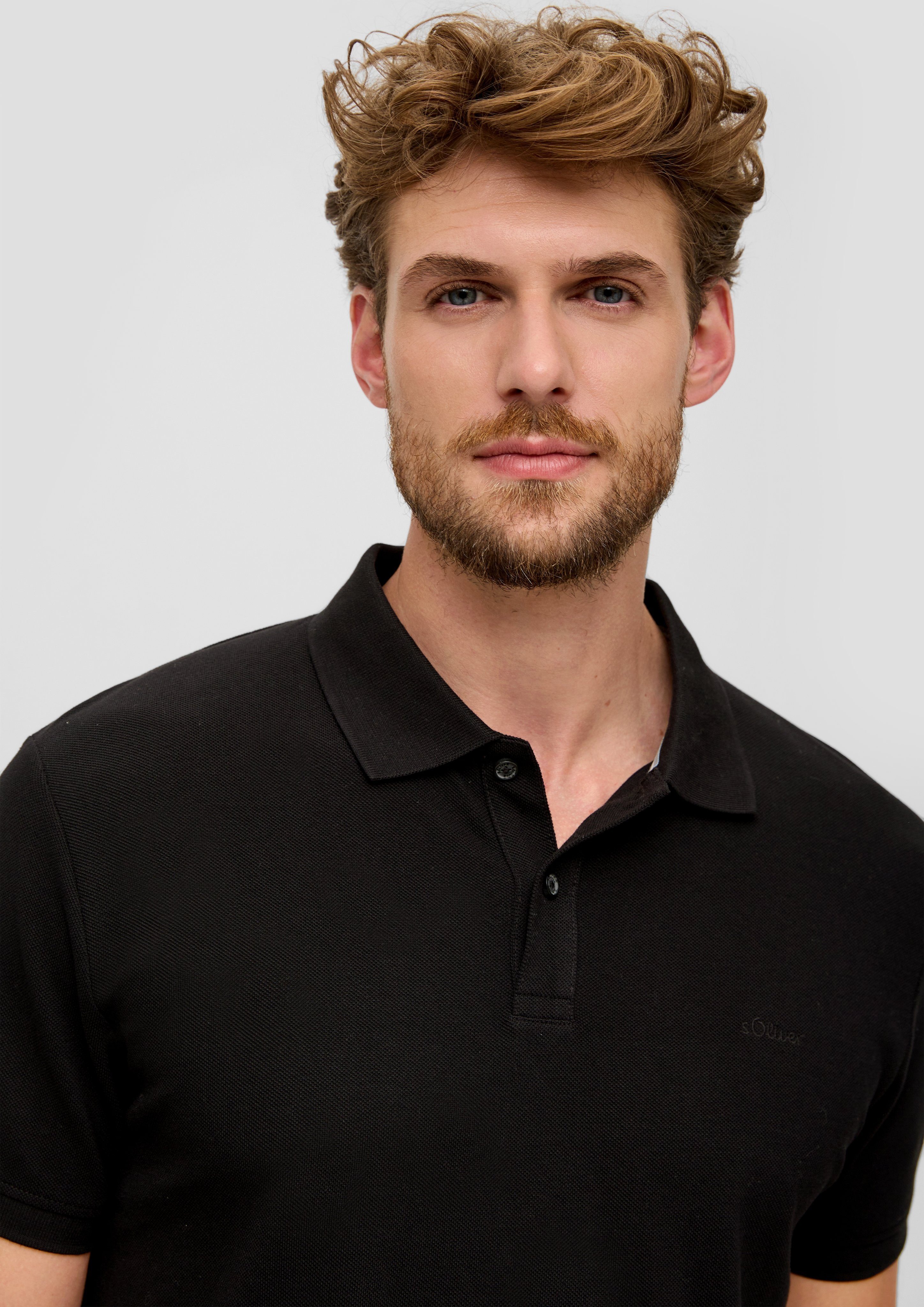 s.Oliver Poloshirt met geborduurd logo
