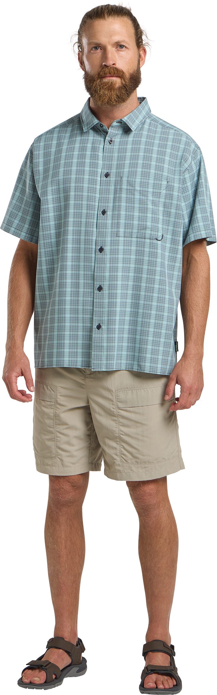 Jack Wolfskin Functioneel shirt MESETA SHIRT M heren casual overhemden maat M blauw