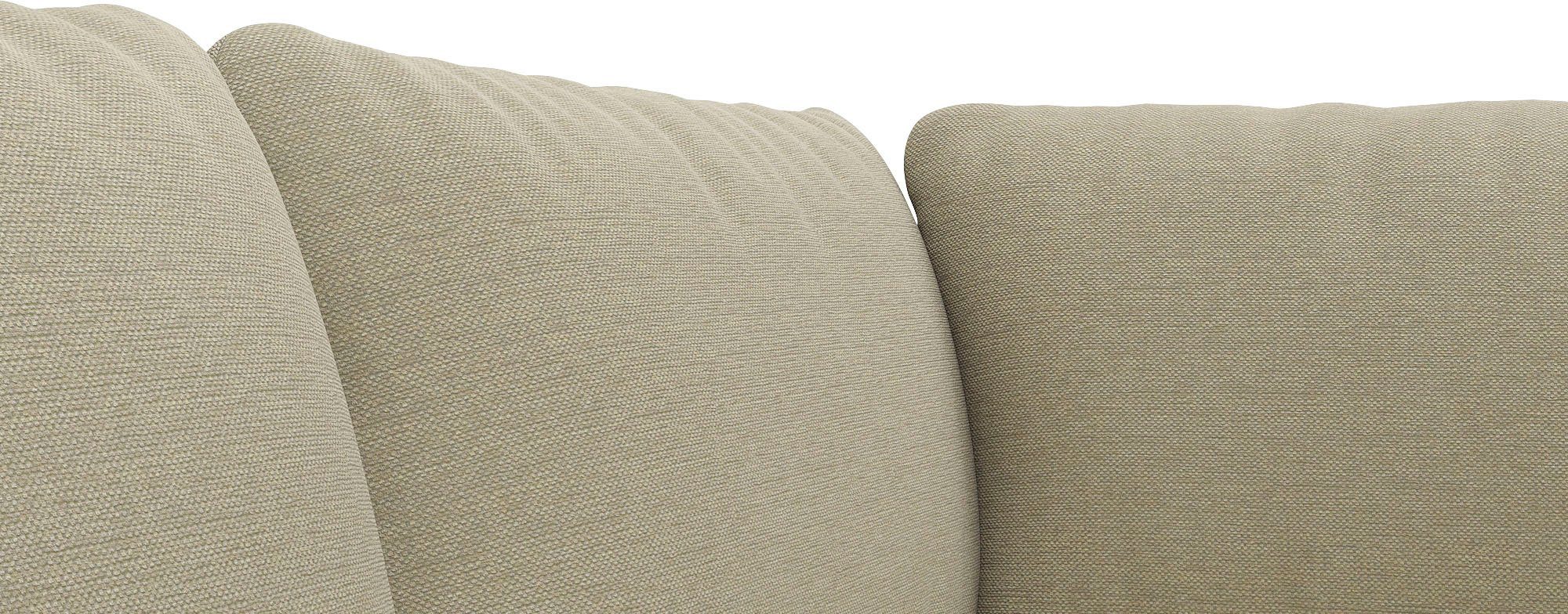 FLEXLUX Hoekbank Bolzano, elegant en comfortabel, L-vorm Zitting opgebouwd met koudschuim & staalgolven, losse zit- & rugkussens