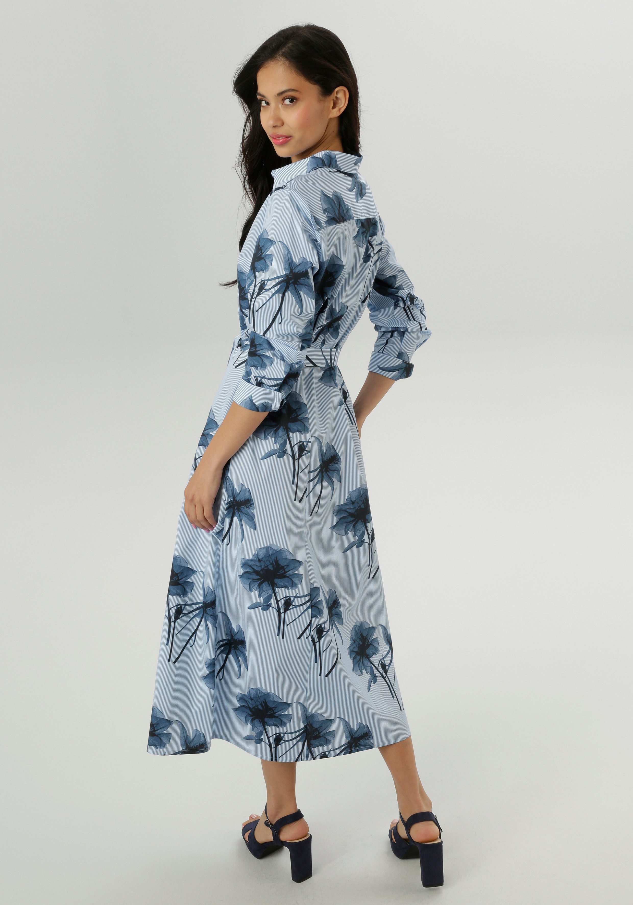 Aniston SELECTED Blousejurk met fantasievolle bloemenprint - nieuwe collectie