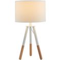 salesfever tafellamp anita driepotig statief, scandinavisch design (1 stuk) wit