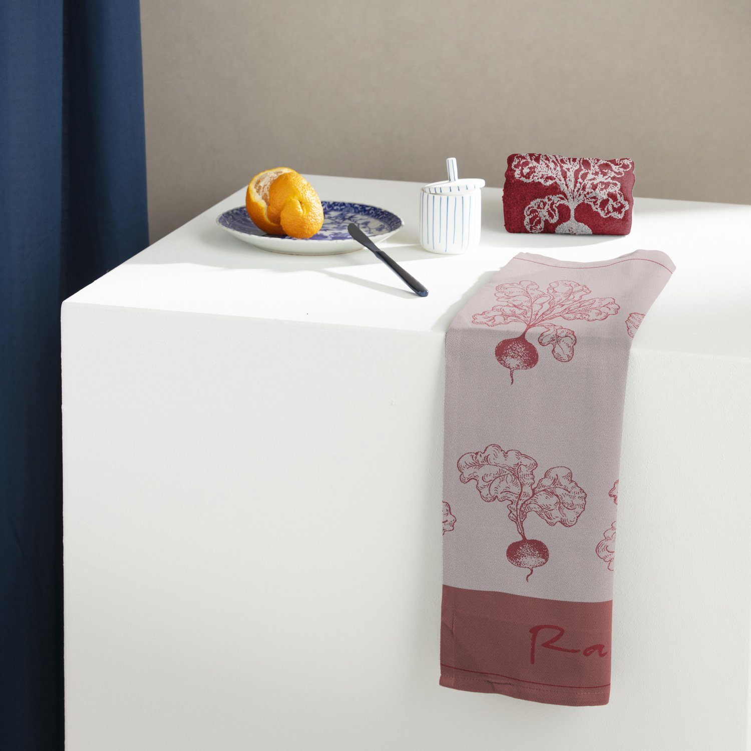 DDDDD Theedoek Radish (set, 4-delig)