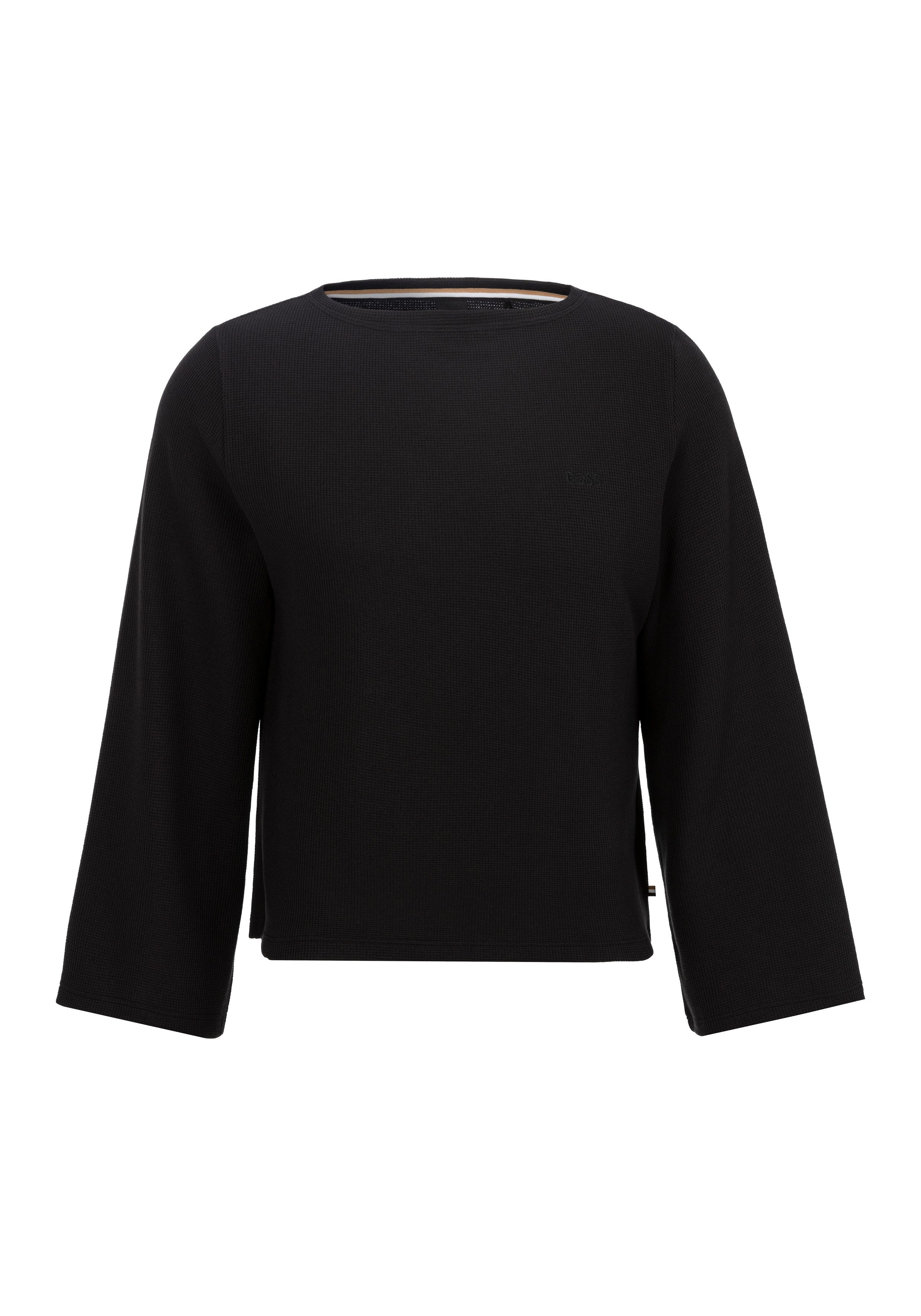 Boss Pyjamatop met structuurmotief model 'Codes'