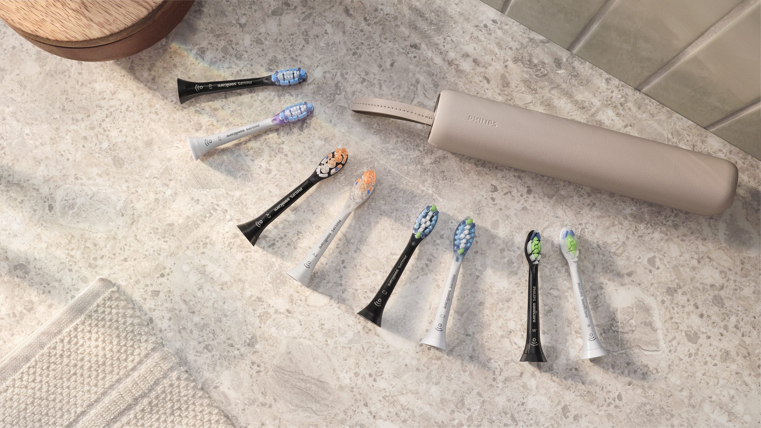 Philips Sonicare Opzetborsteltjes C3 Premium Gum Defense Standaardgrootte, met smart-borstelkopherkenning
