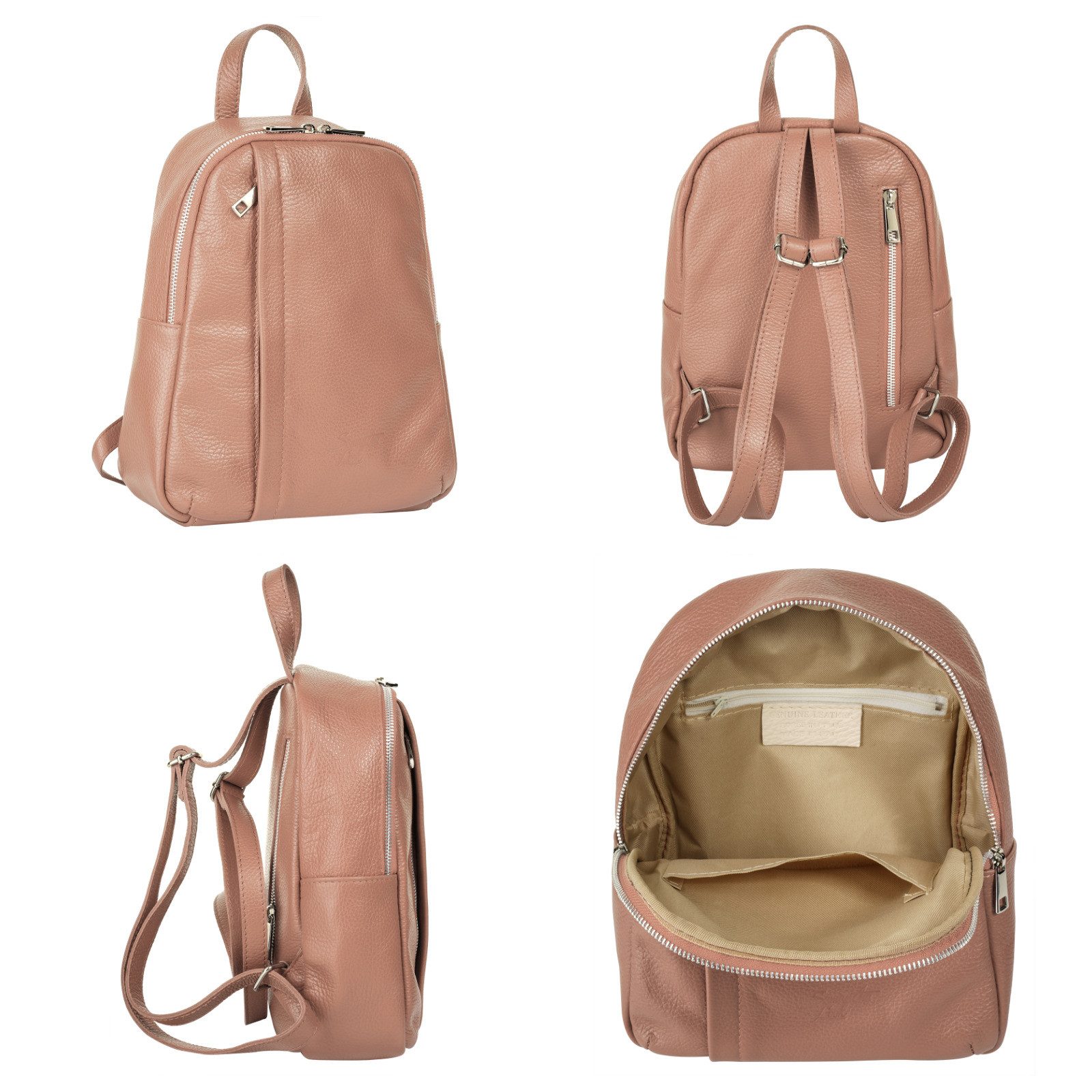 Samantha Look Rugzak echt leer, made in italy
