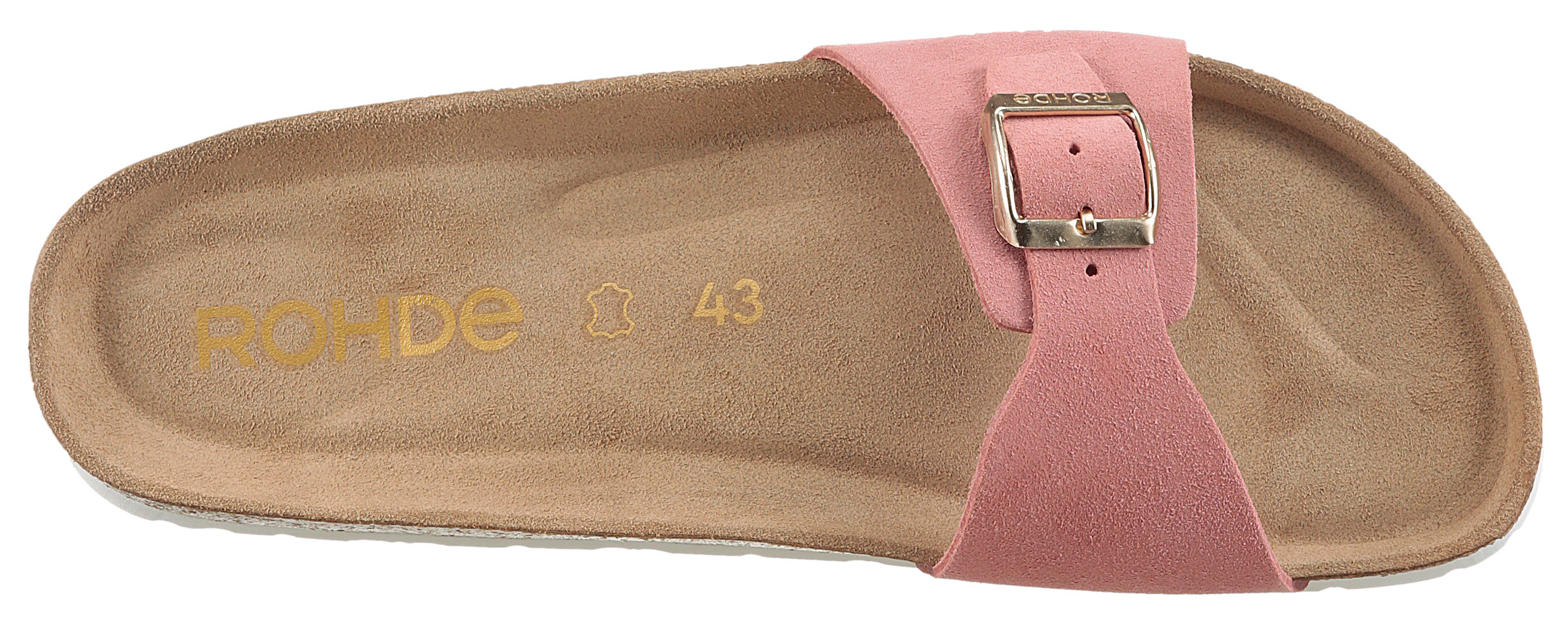 Rohde Slippers , sleehak, zomerschoenen, slippers met voorgevormd soft voetbed