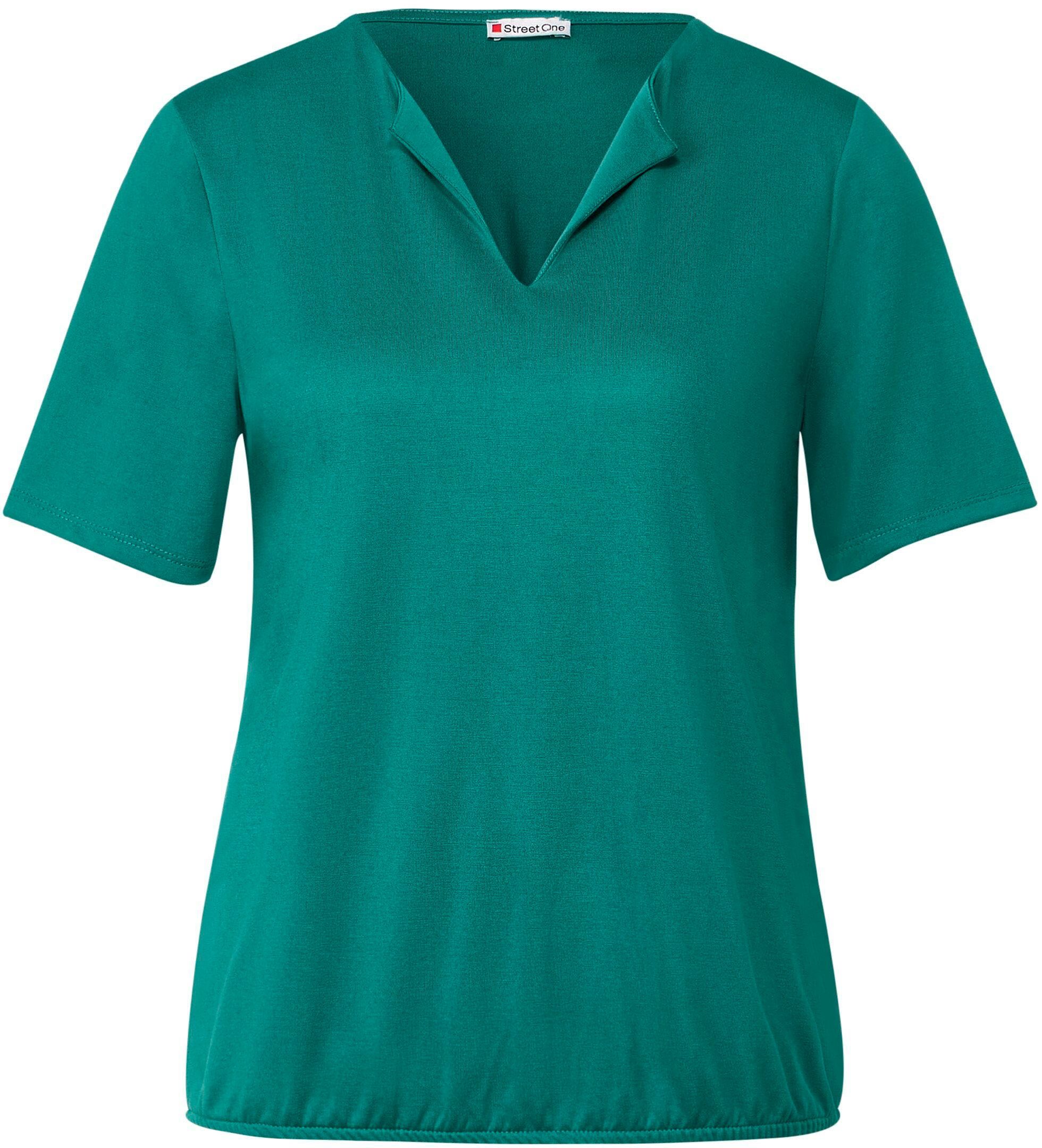 STREET ONE Shirttop in zijde-look