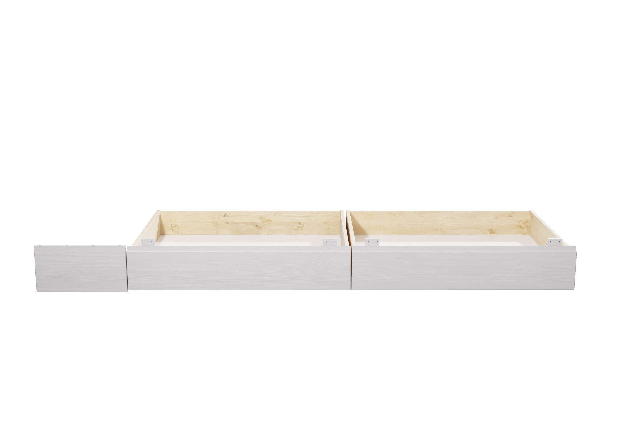 Home affaire Bedlade Luven van massief grenen, 2 stuks, passen perfect onder het bed luven (2 stuks)