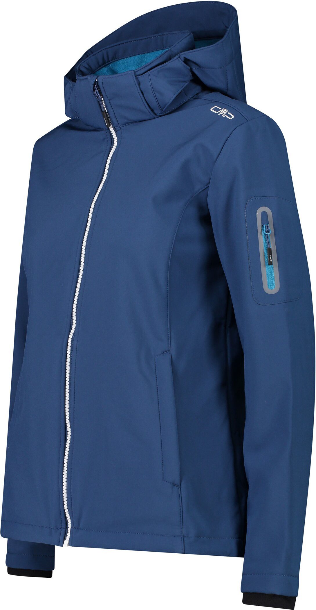 CMP Softshell-jack WOMAN JACKET ZIP HOOD Warmte- & wind- & waterafstotend (1 stuk)