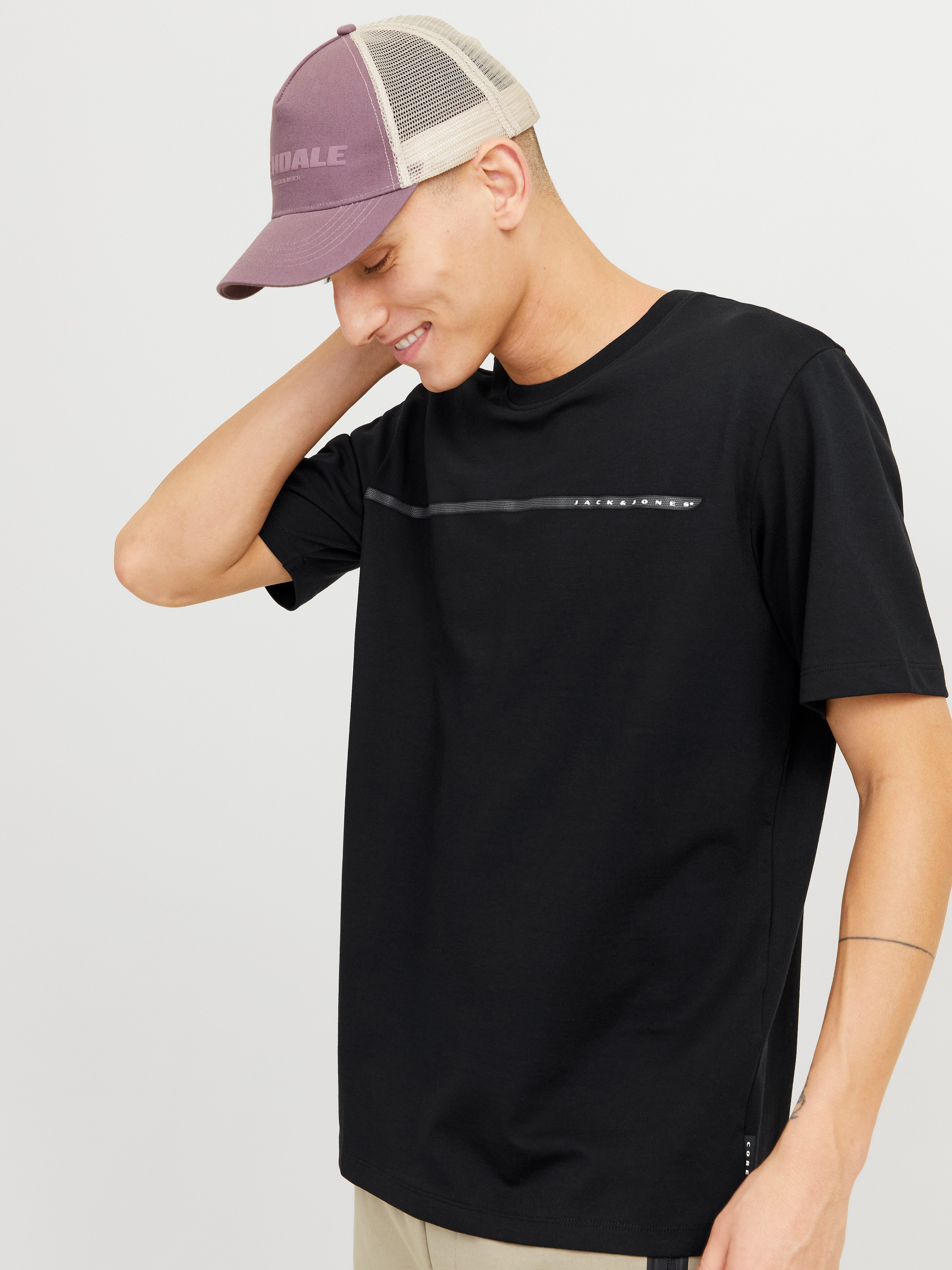Jack & Jones T-shirt JCOFUSION FULL BRANDING TEE SS CREW NOOS
