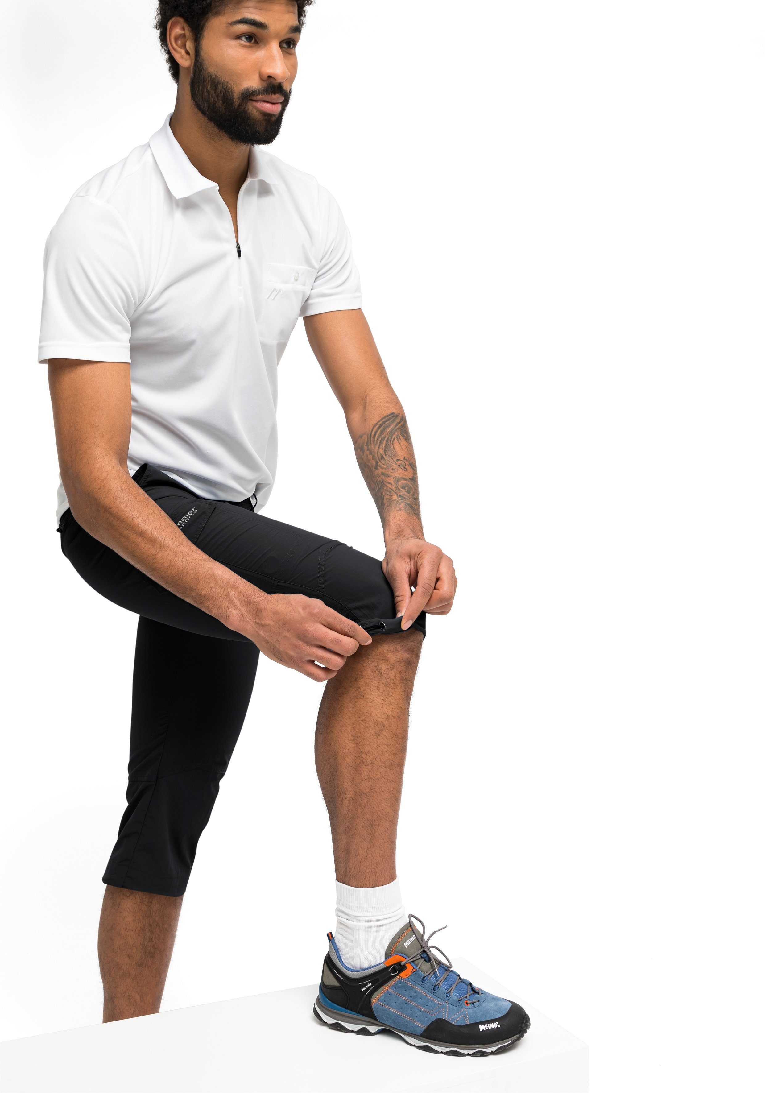 Maier Sports Capribroek Jens Veelzijdige functionele broek, perfect voor wandelen en vrije tijd