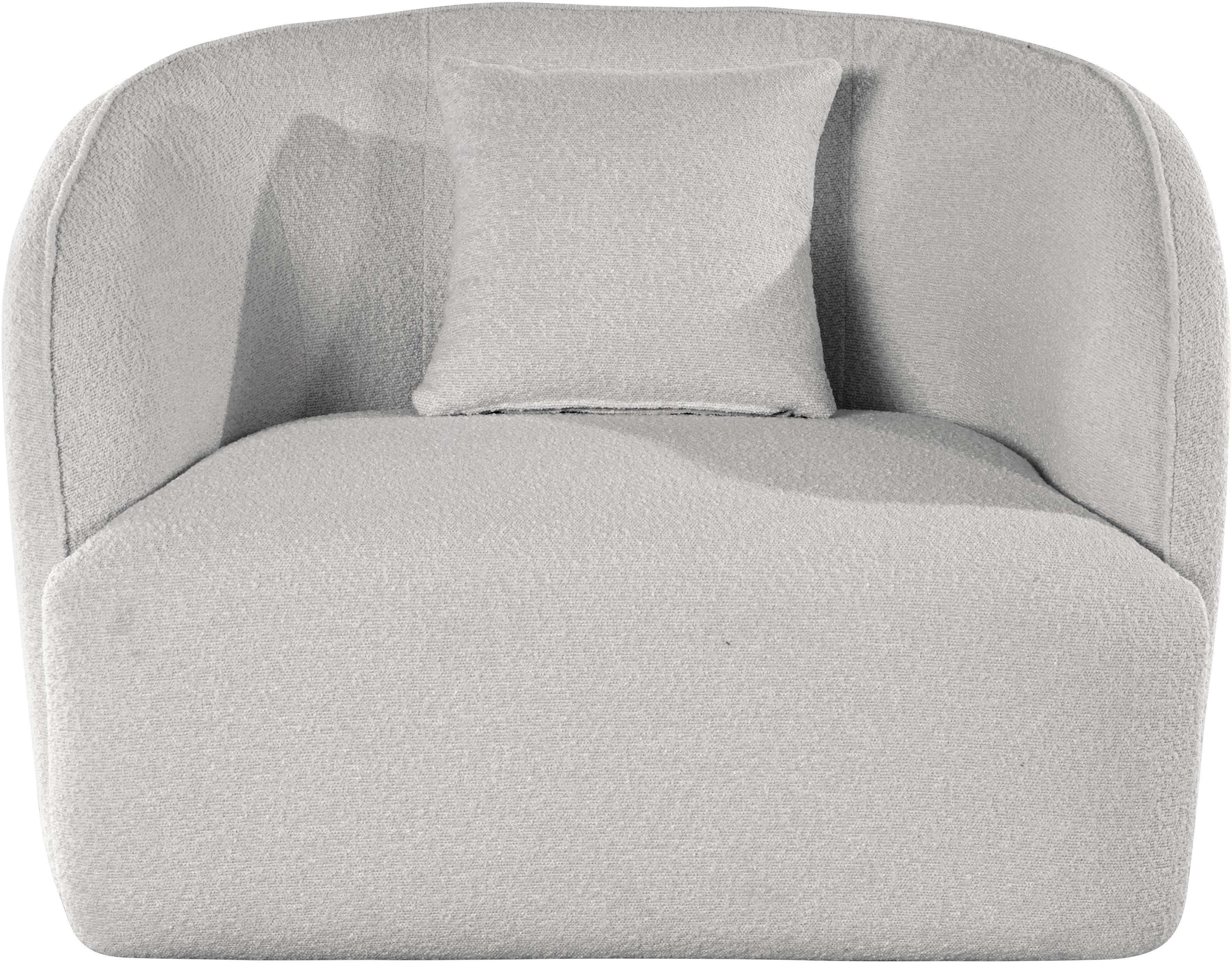 andas Fauteuil Kreukelzone ook met bouclé-bekleding