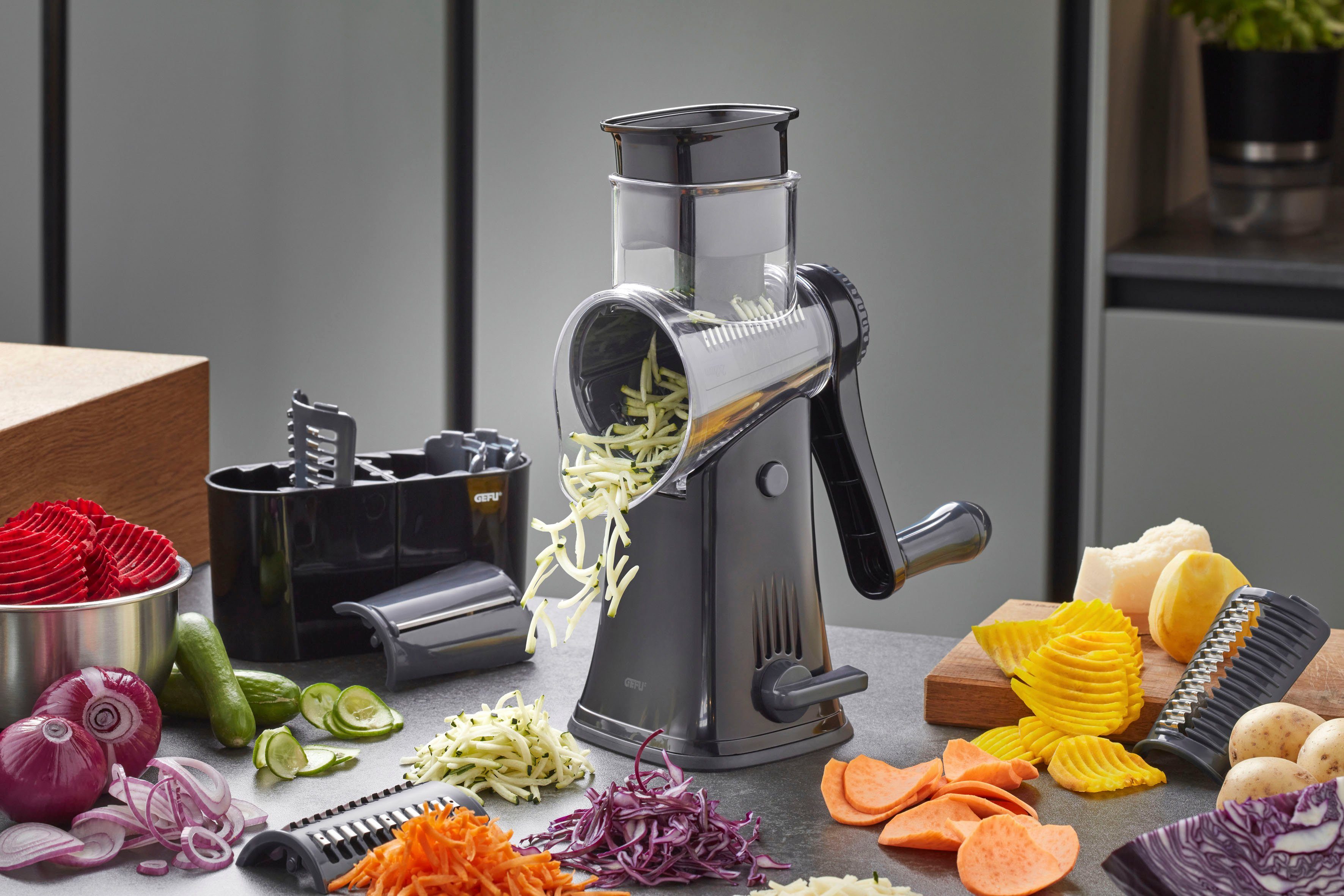 GEFU Trommelrasp Click innovatieve verwisselbare trommel