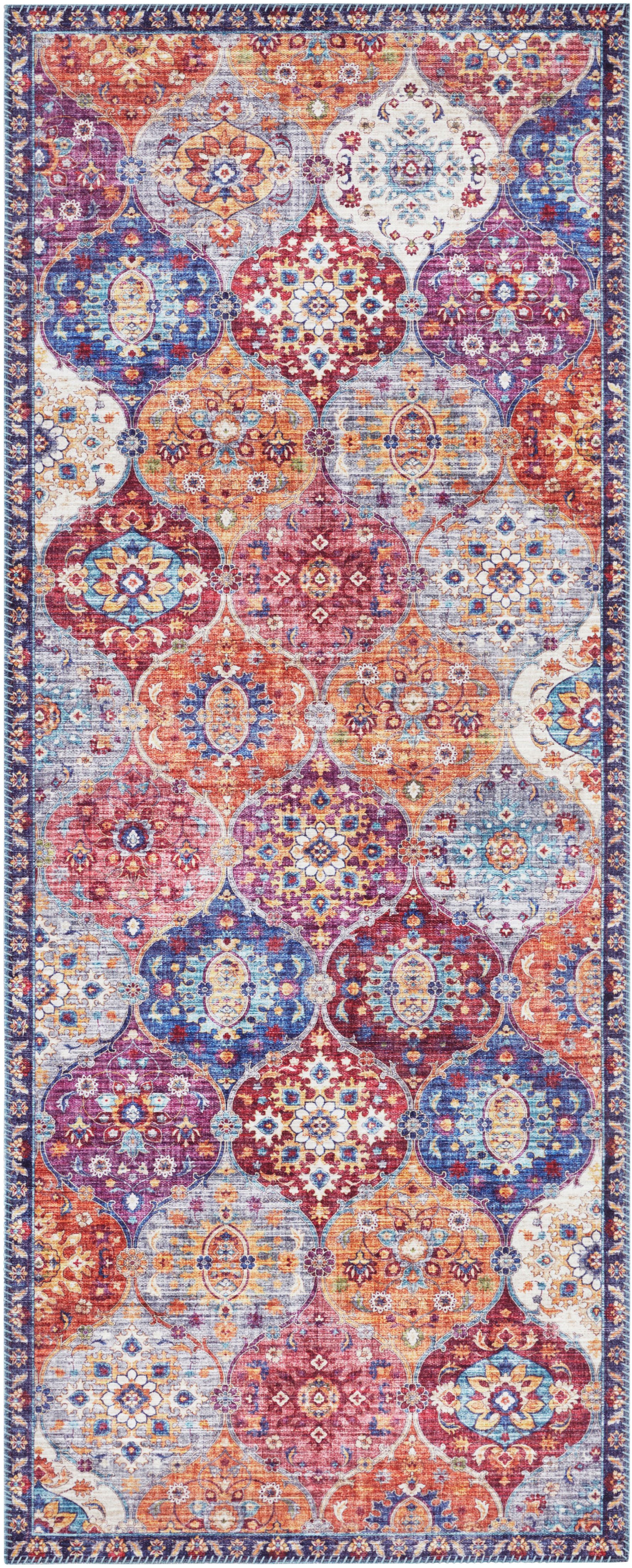 ELLE DECORATION Vloerkleed Kasjmier Ghom Oosters, loper, kortpolig, vintage, woonkamer, slaapkamer