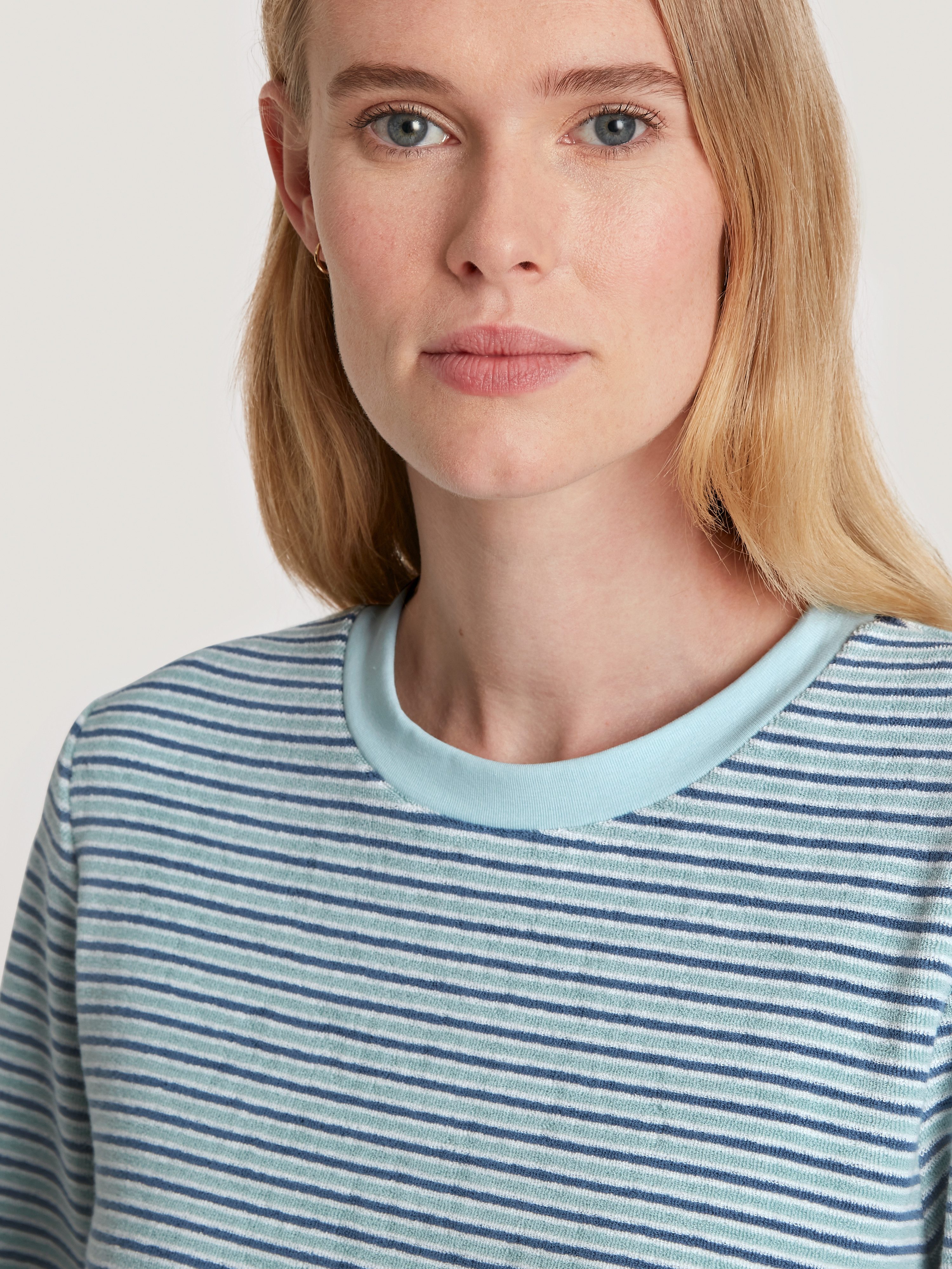 CALIDA Pyjama Soft Dreams met fijn gestreept ontwerp (2-delig)