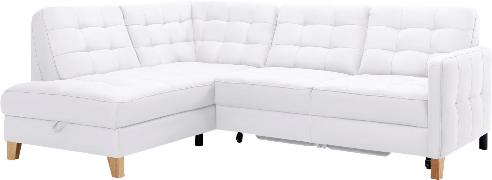 exxpo - sofa fashion Hoekbank Elio, compact en comfortabel, handig, tijdloos design, L-vorm