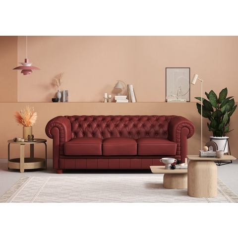exxpo sofa fashion Chesterfield-bank KENT 3-zitsbank met chique capitonnage, breedte 205 cm