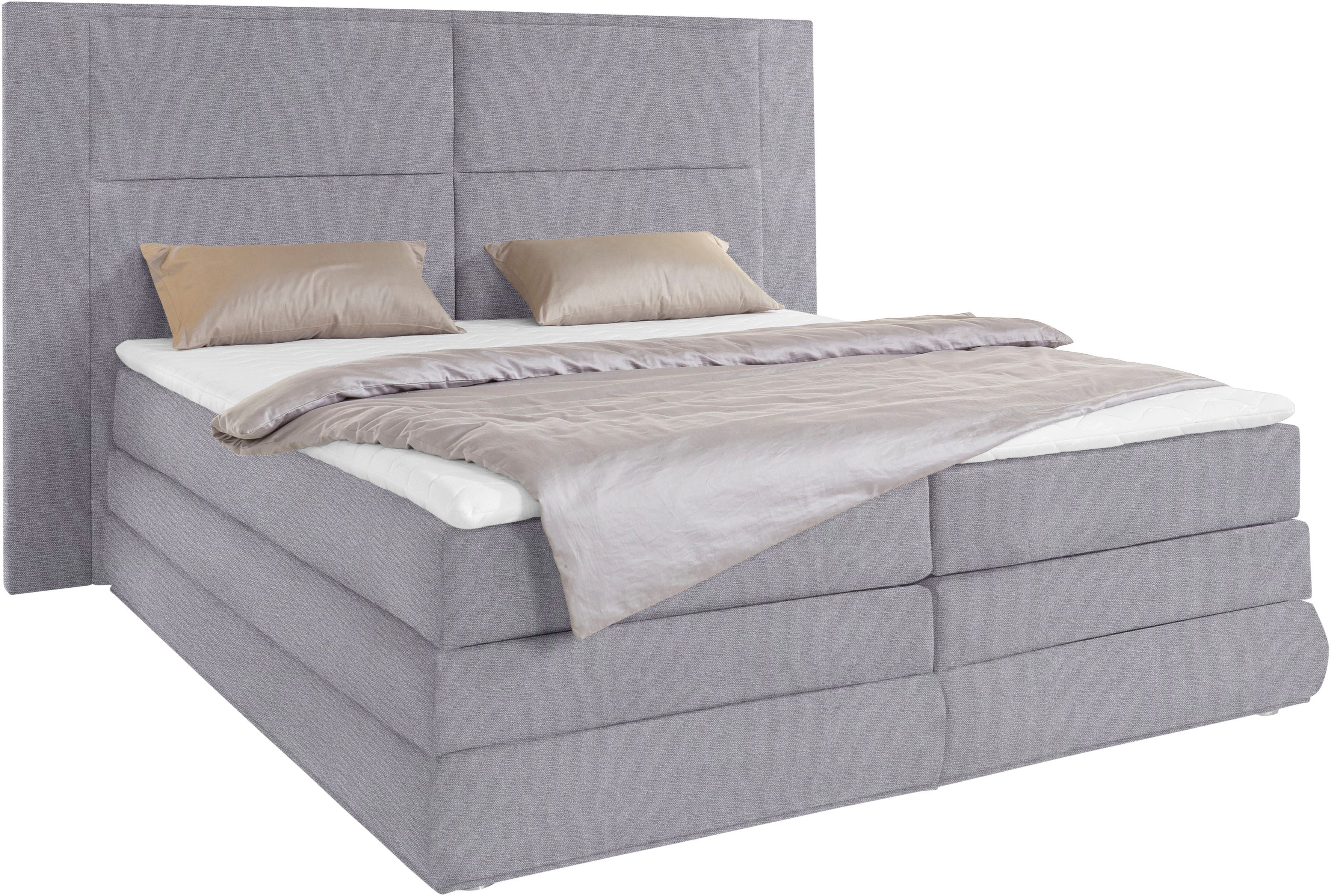 COLLECTION AB Boxspring Copenhagen inclusief bedkist, topmatras, naar keuze met ledverlichting