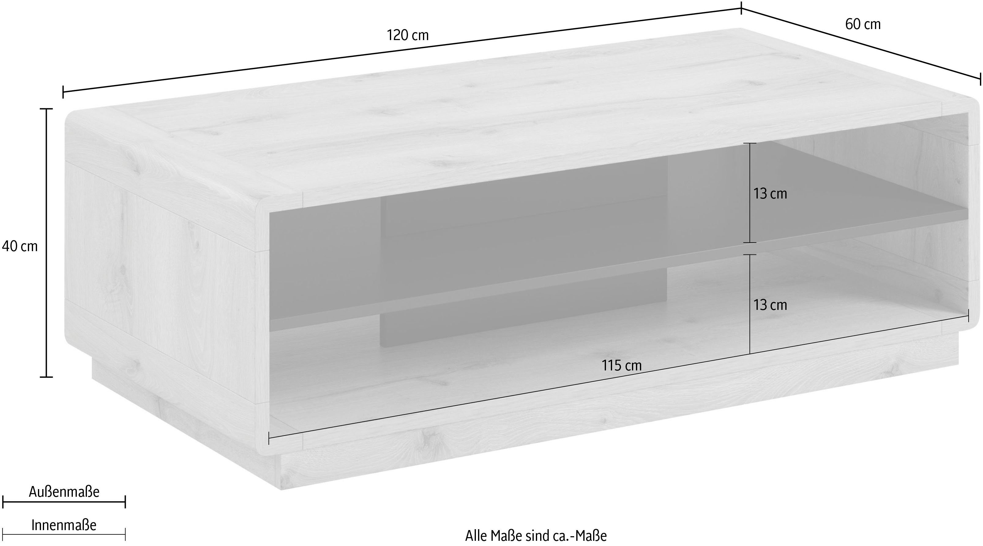 INOSIGN Salontafel Aston Breedte 120 cm