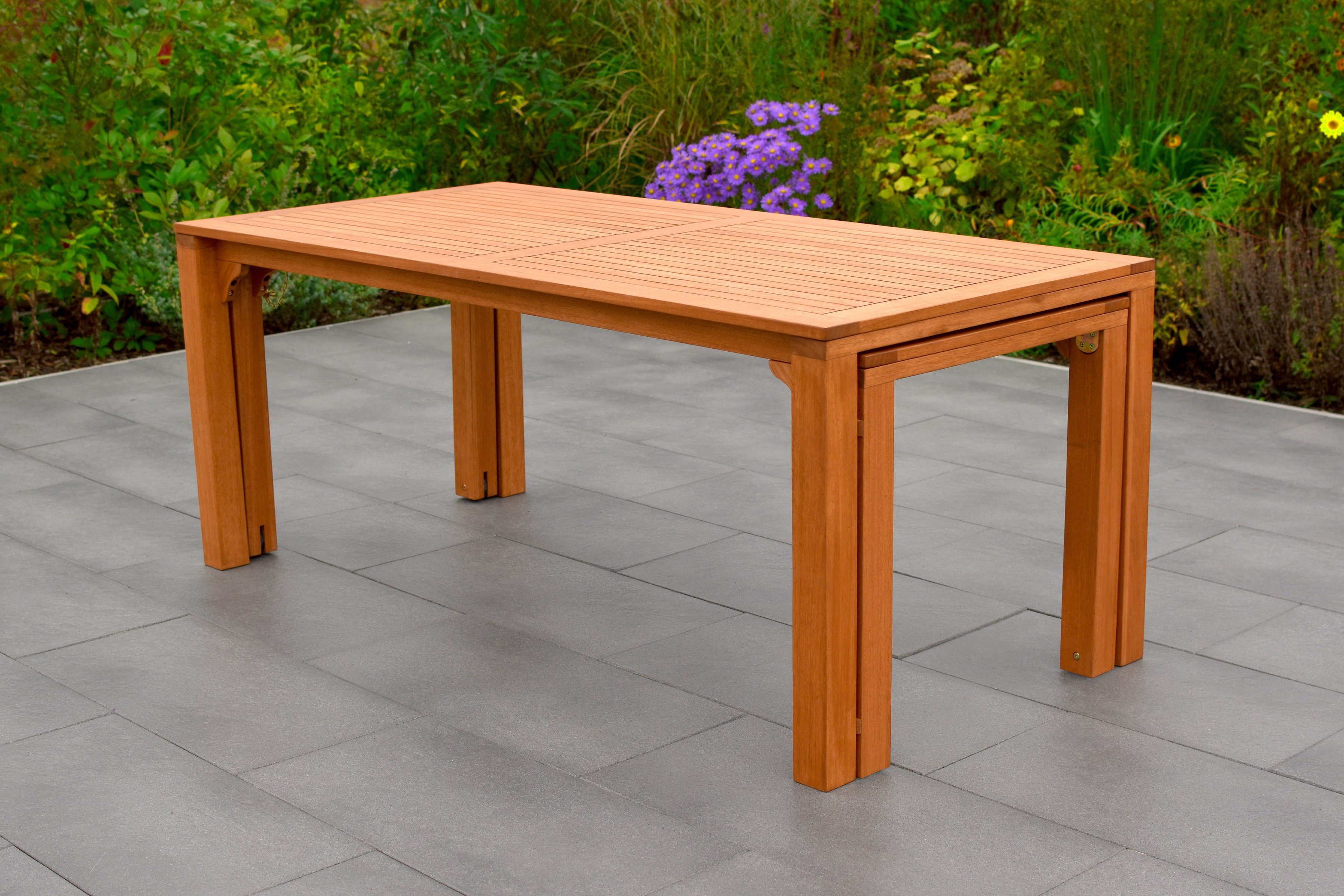 MERXX Tuintafel Flex uitschuifbare tafel uitbreidbaar, bxd: ca. 90/73 x 185/370 cm, kan ook afzonderlijk worden gebruikt
