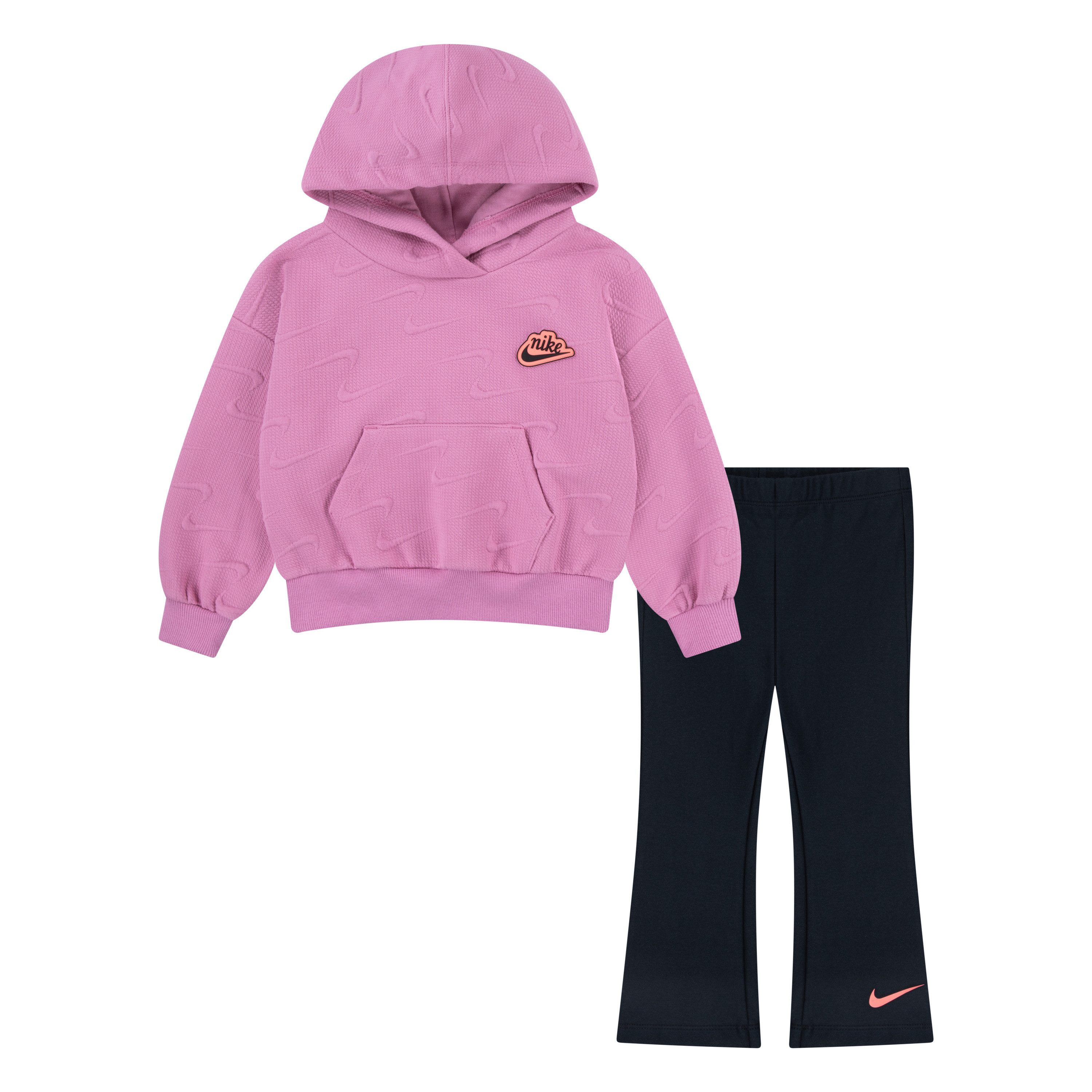 Nike Sportswear Shirt met lange mouwen & legging (set, 2-delig, Set met hoodie en leggings)