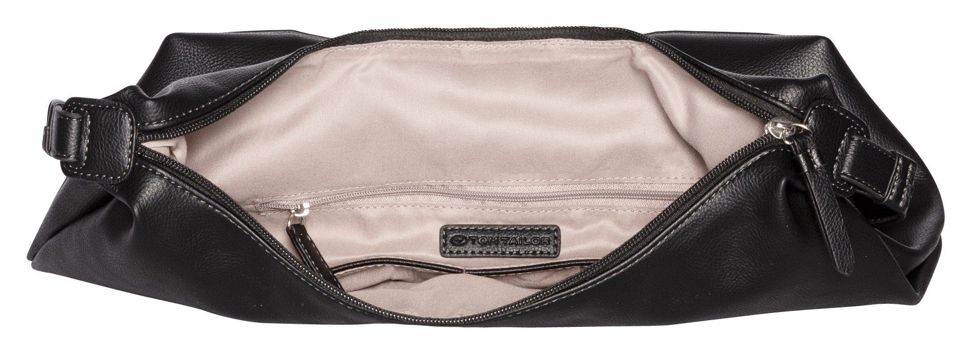 Tom Tailor Hobo-tas ROSABEL van zacht nerf imitatieleer in een schone moderne look