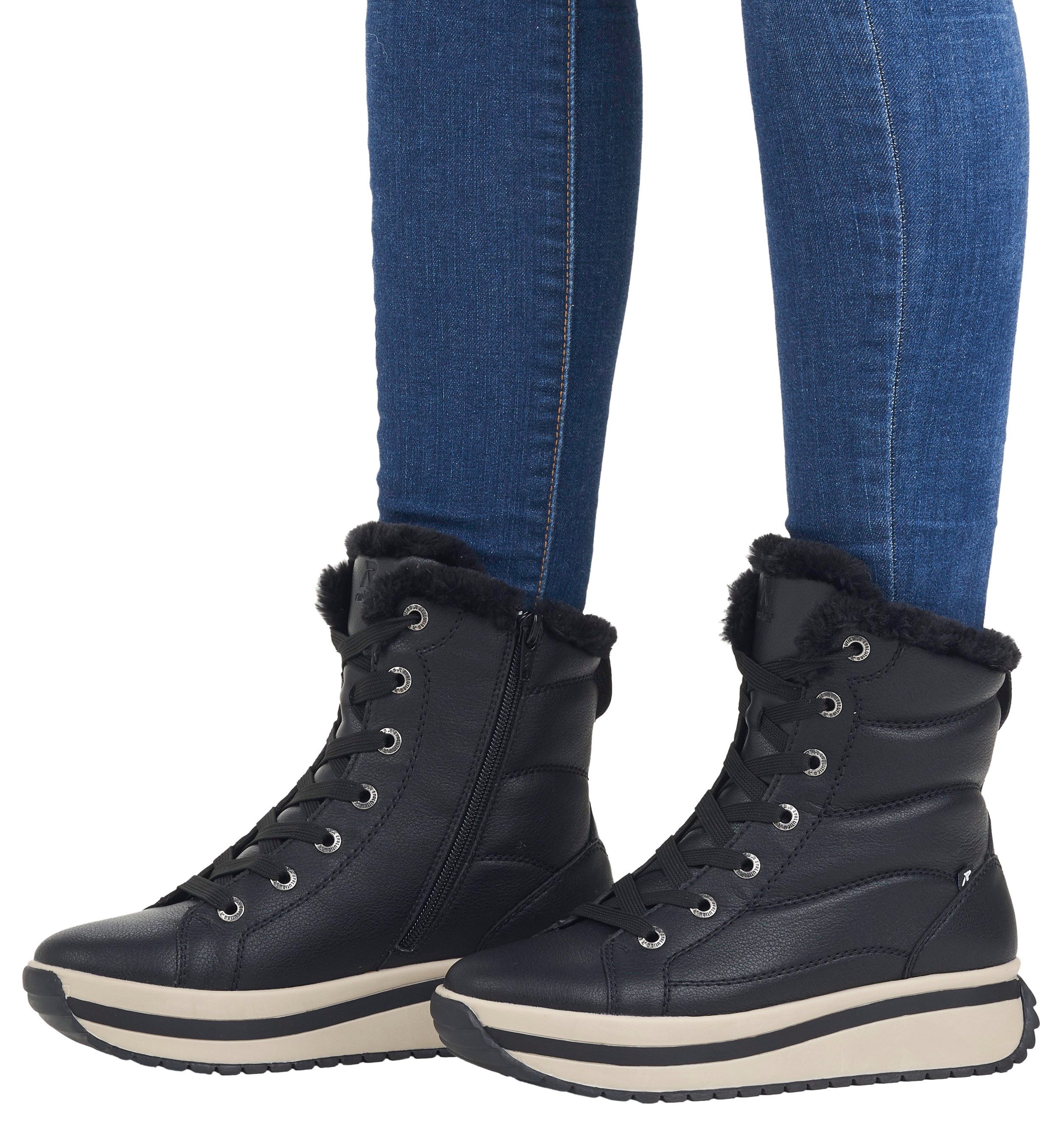 Rieker EVOLUTION Winterlaarzen , veterschoenen, enkellaars met praktische binnenrits