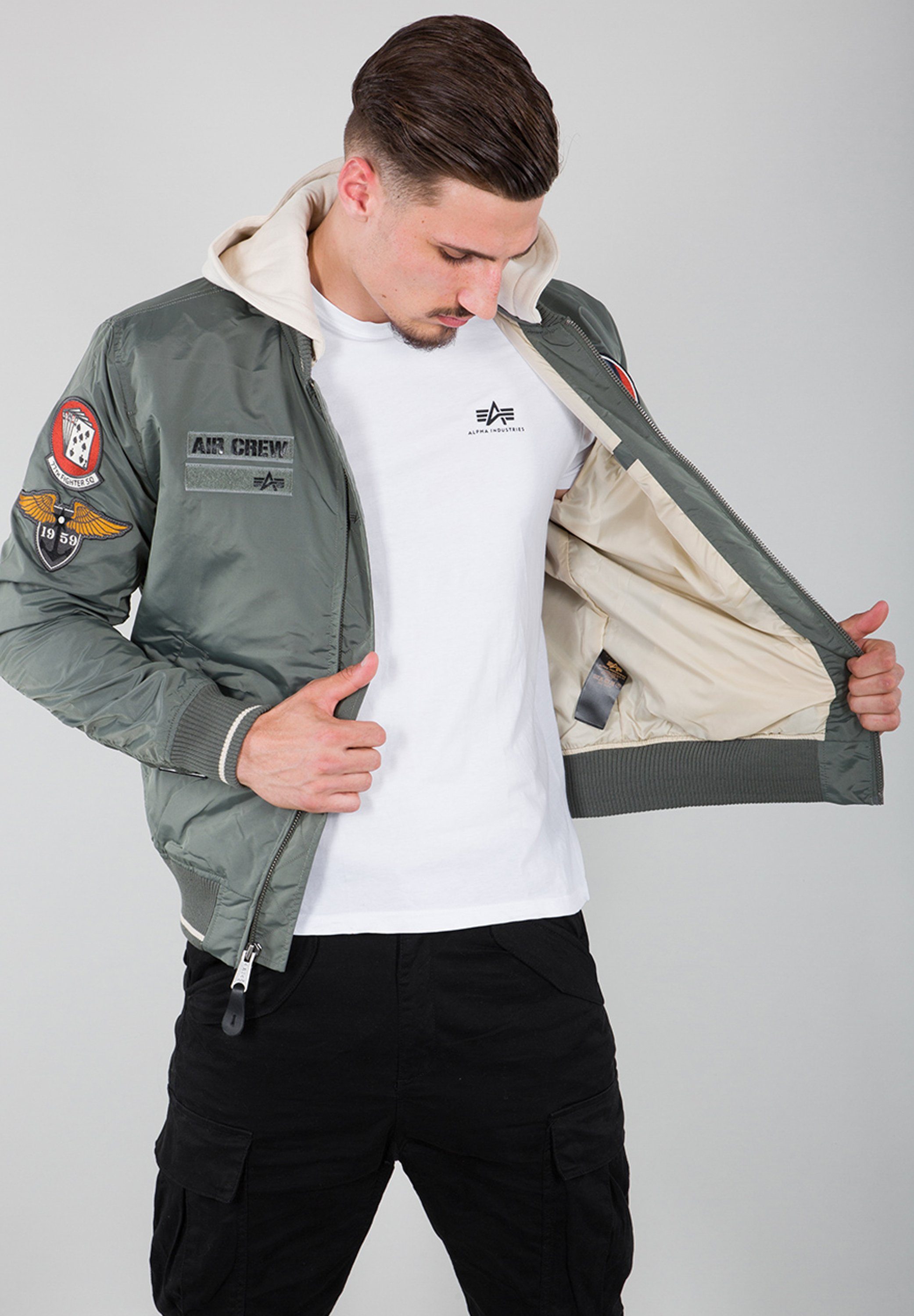 Alpha Industries Bomberjack Alpha Industries Men - Bomber Jackets MA-1 TT Hood Patch