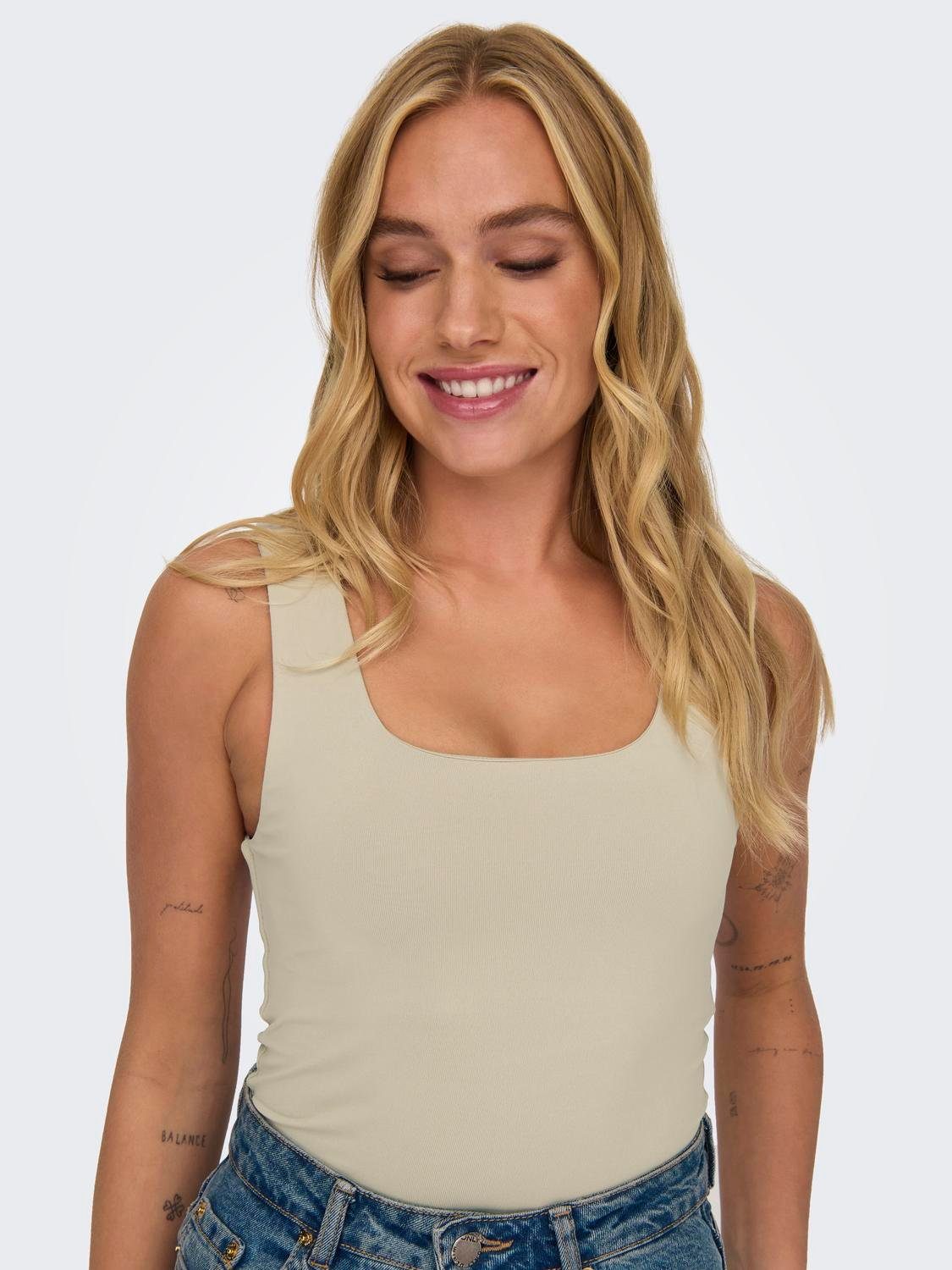 Only Tanktop ONLEA S L 2-WAYS FIT TOP JRS NOOS