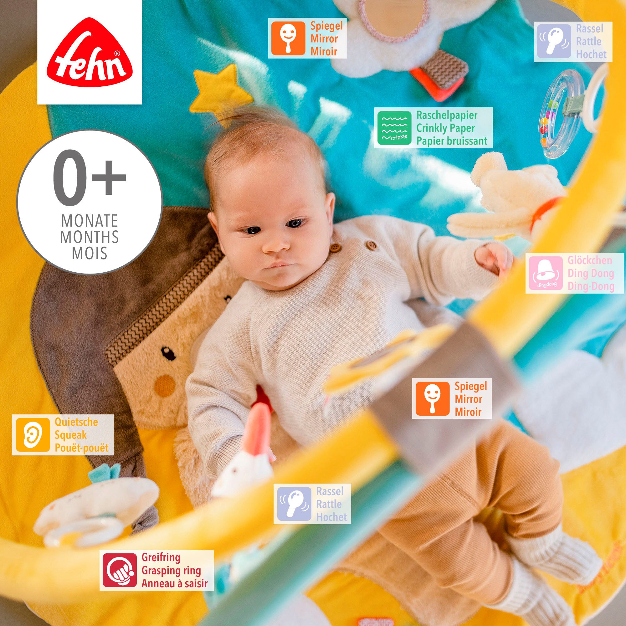 Fehn Speelboog Bruno, 3-D-activiteitdeken